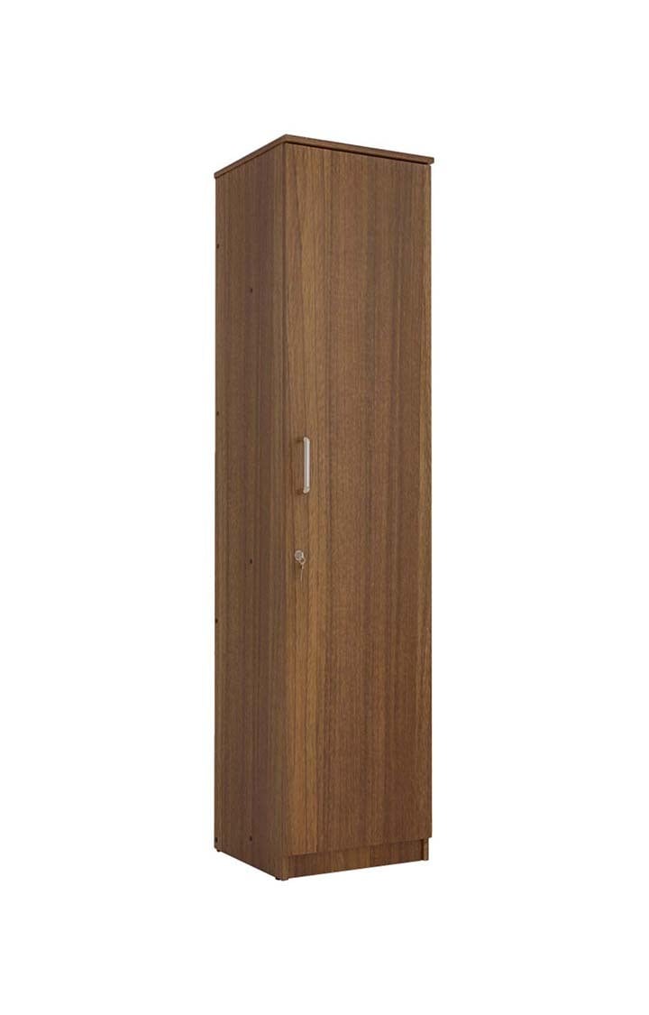 neudot Adona Engineered Wood Single Door Wardrobe - Leon Teak