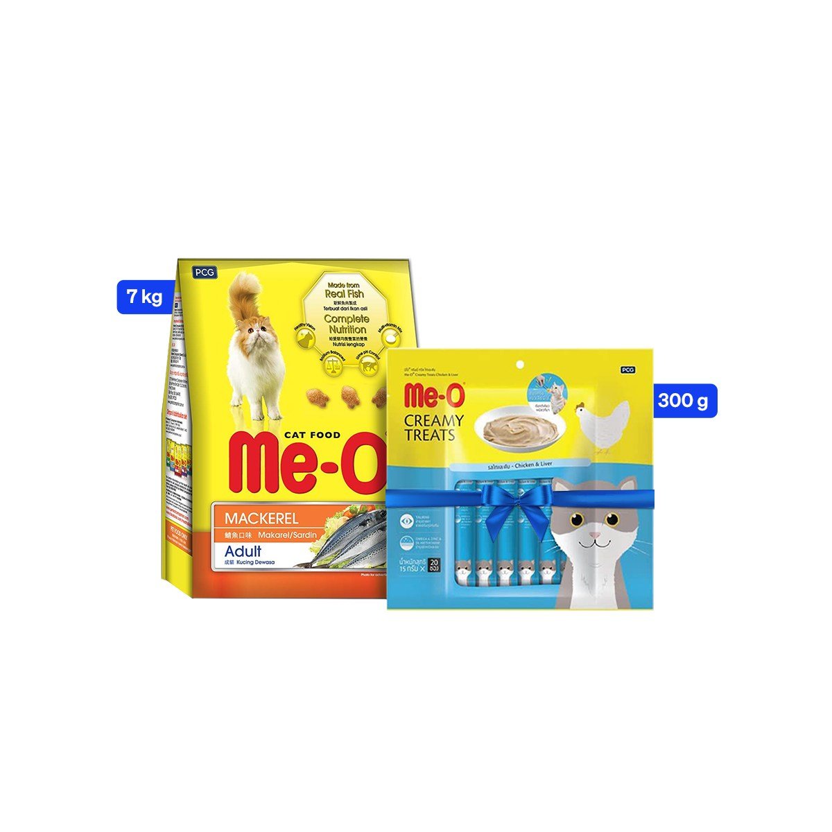 Me O Dry Young Adult Cat Food Mackerel Flavor - 7 Kg + Treat