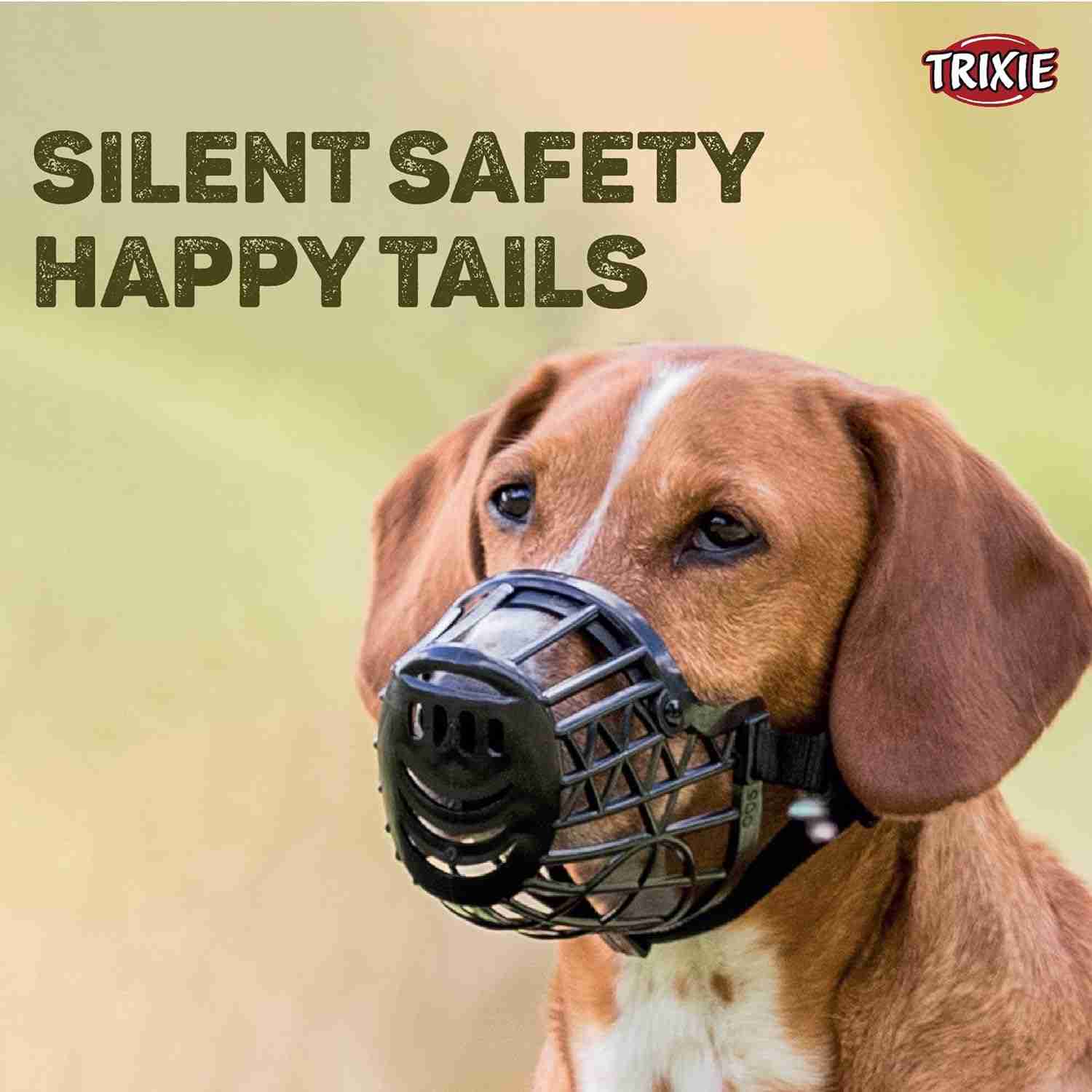 Trixie Plastic Muzzle for Dogs, Black
