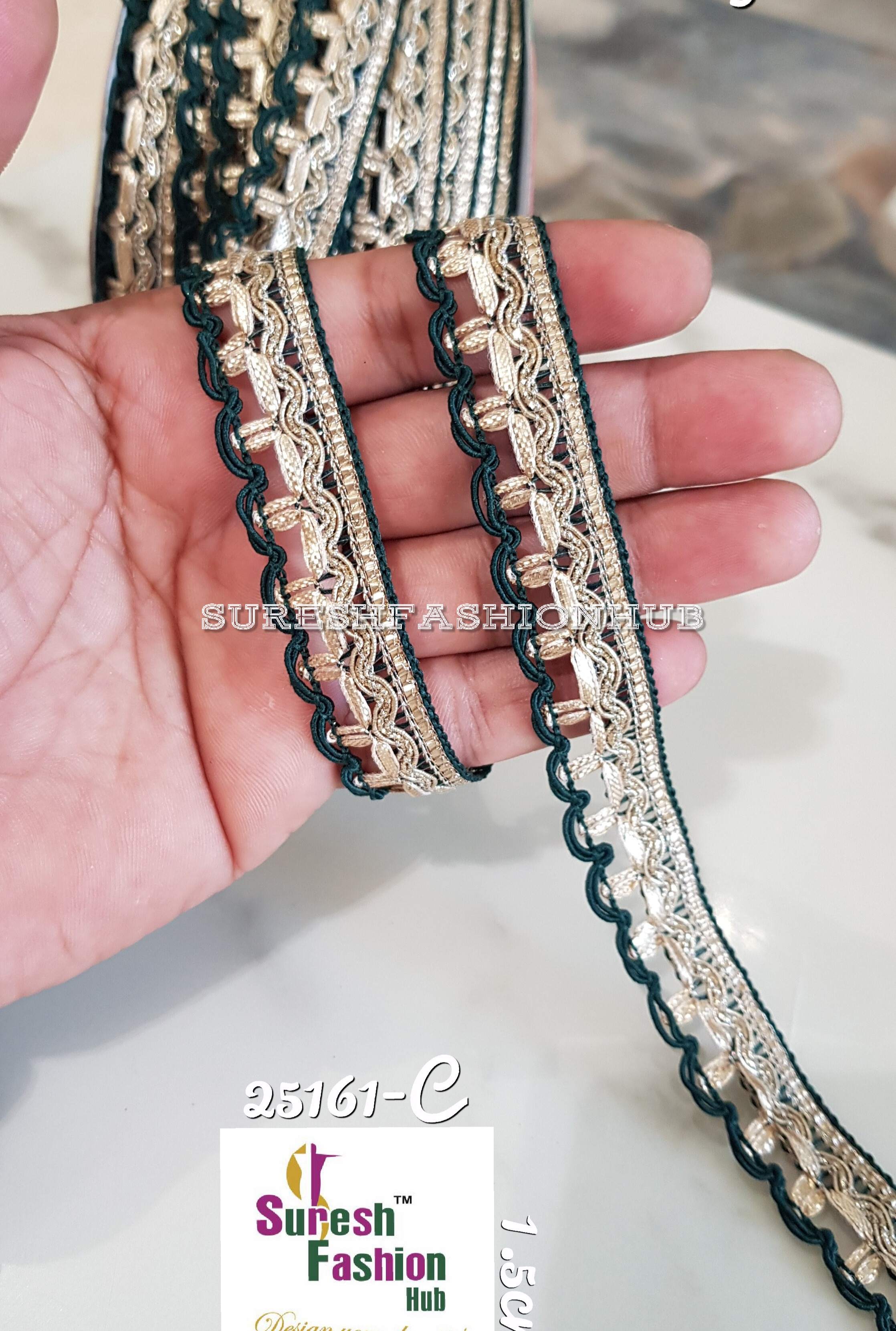 Indian Laces Embellishments Embroidery Saree Border Wholesale Silk Crafting Sewing Decorative Designer Ribbons #Blackborder  #Fancylaces #Decorativetrims #Embroideredborder #Sewingtrims #テープ #minne #lndianlaces #Sareeborder #アニー都城 #pasamanerías #pasamaneriasbordadas #Embellishments #可愛いマスク #Embroiderytrimmings #アクセサリー