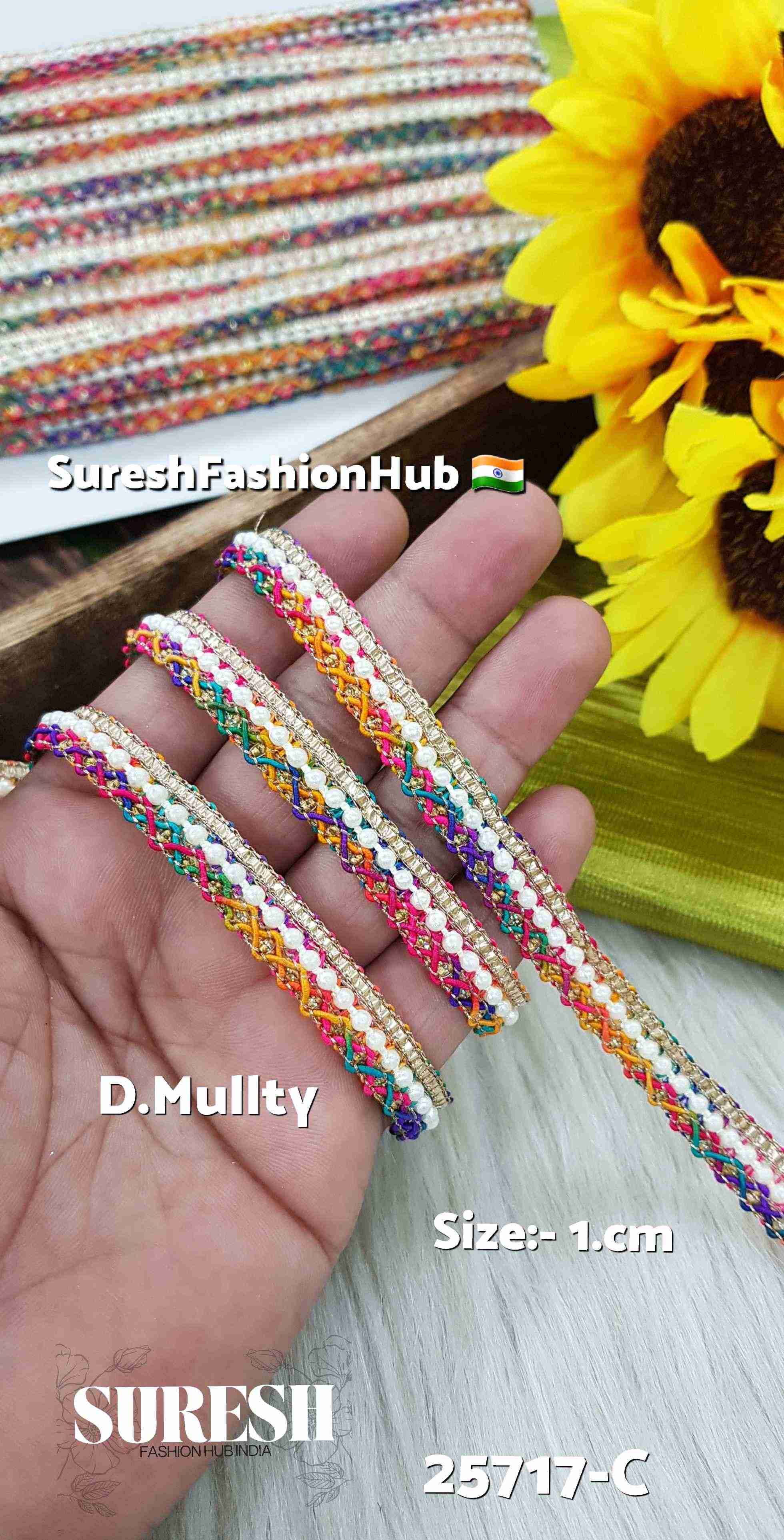 Multicolor Festive Jhalar Lace
