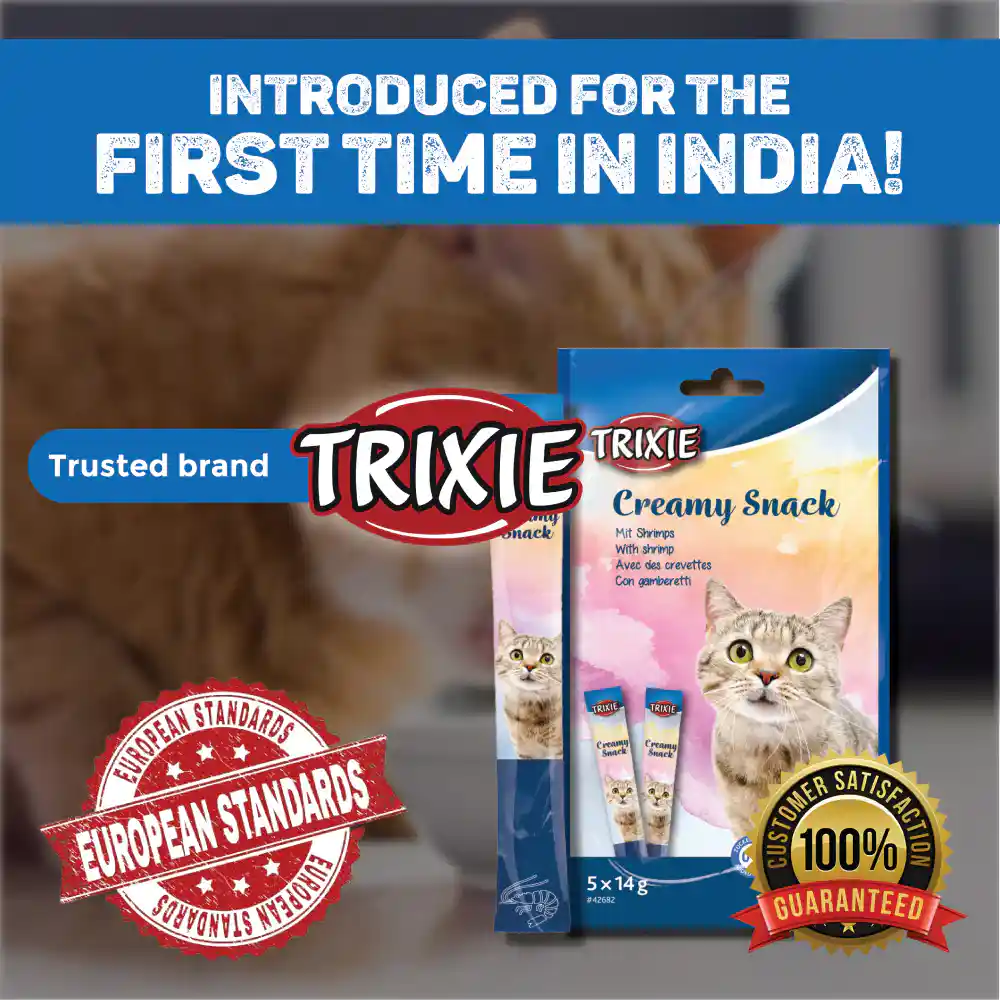 Trixie Creamy Snack With Shrimp Cat Treats, 5 x 14 g