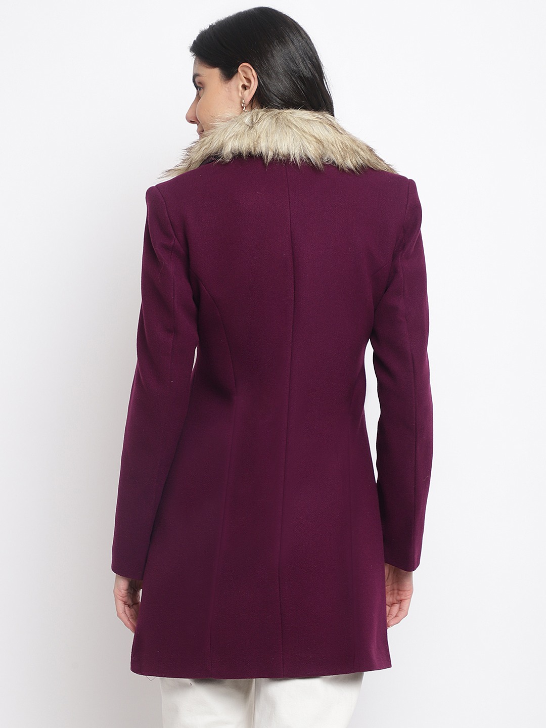 HER GRACE PURPLE LONG COAT
