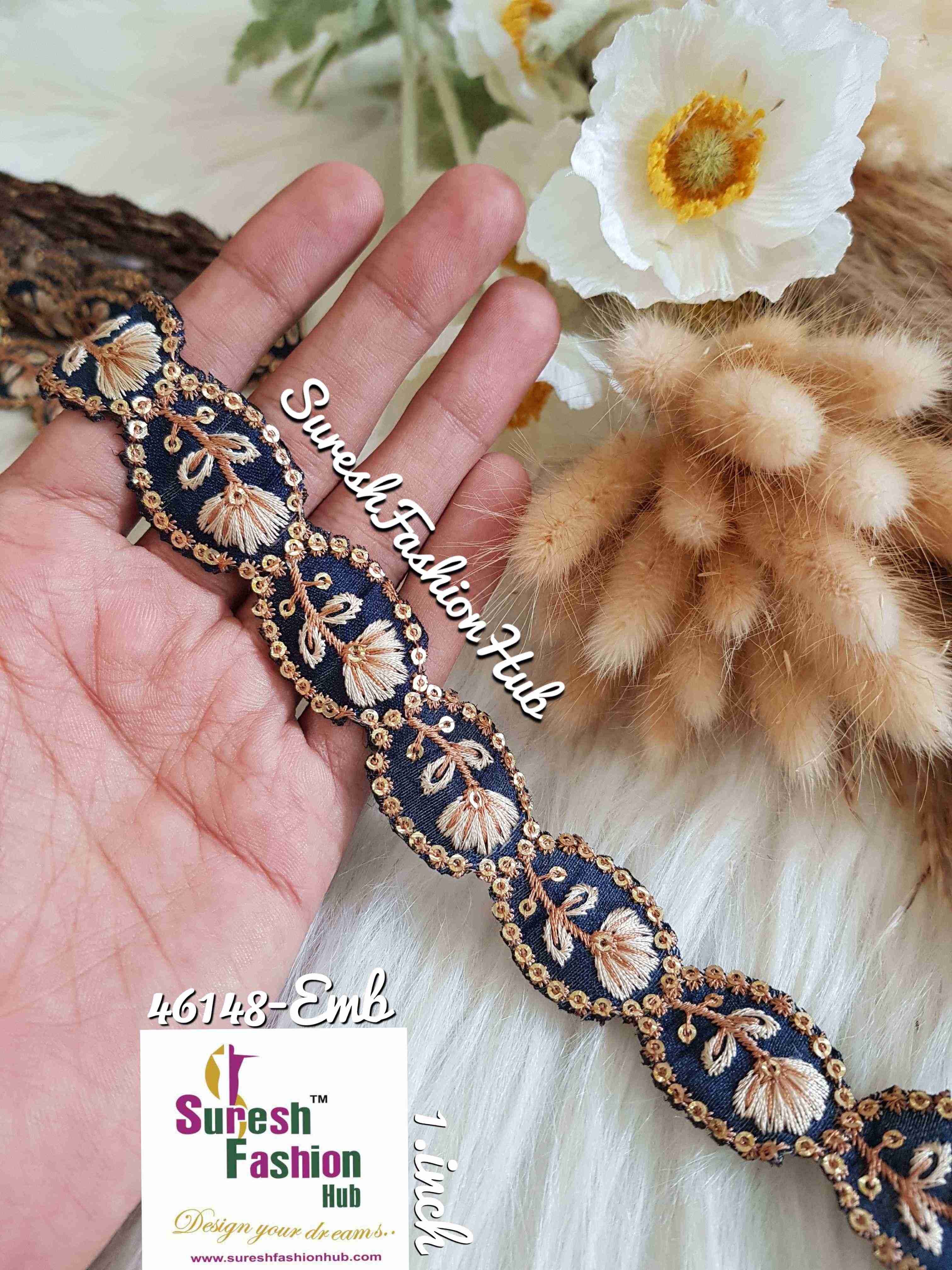 The lotus dream  Nevy Blue trim