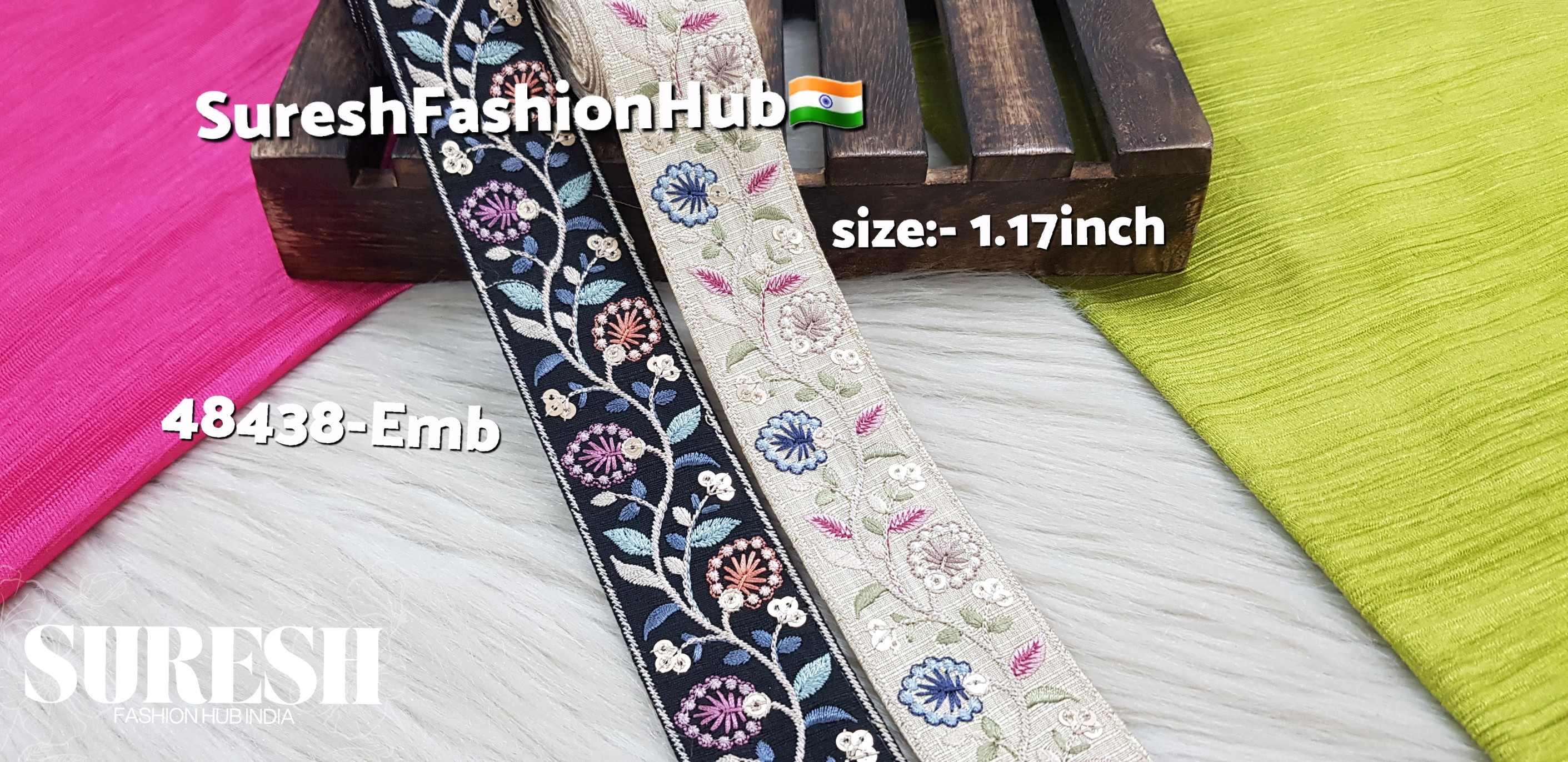 Floral Matt Sequence Embroidered Lace