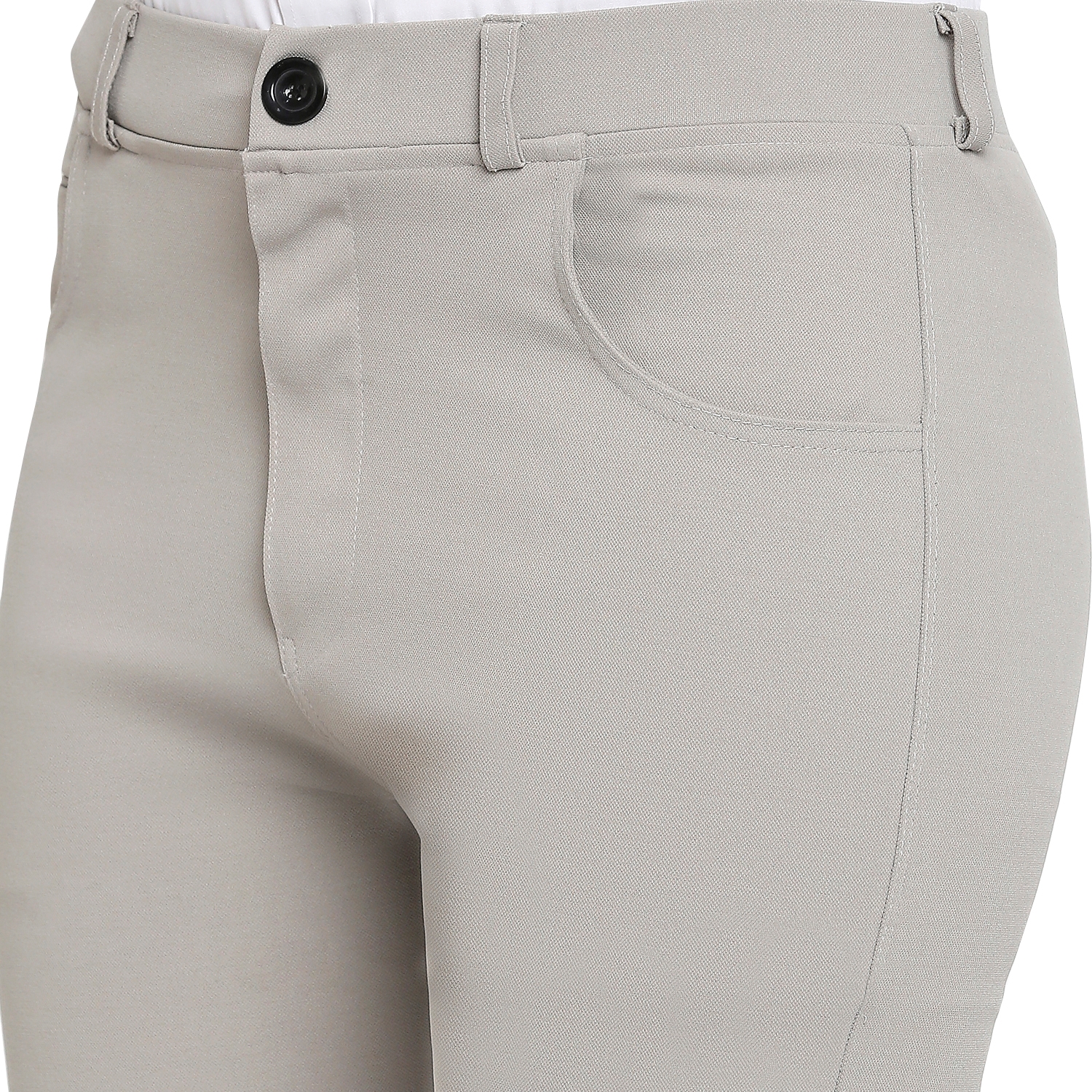 Comfort Wear Women Cotton Lycra Regular Fit Solid Lace Pants, Trousers,  zalar Pants for Women, Girls (Pack of 1)L grey
