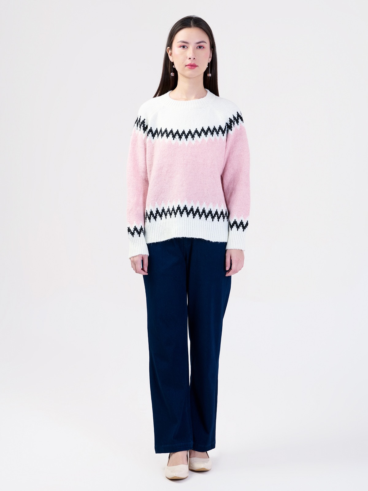 ALBION LADIES PEACH TOP (WOOLEN)