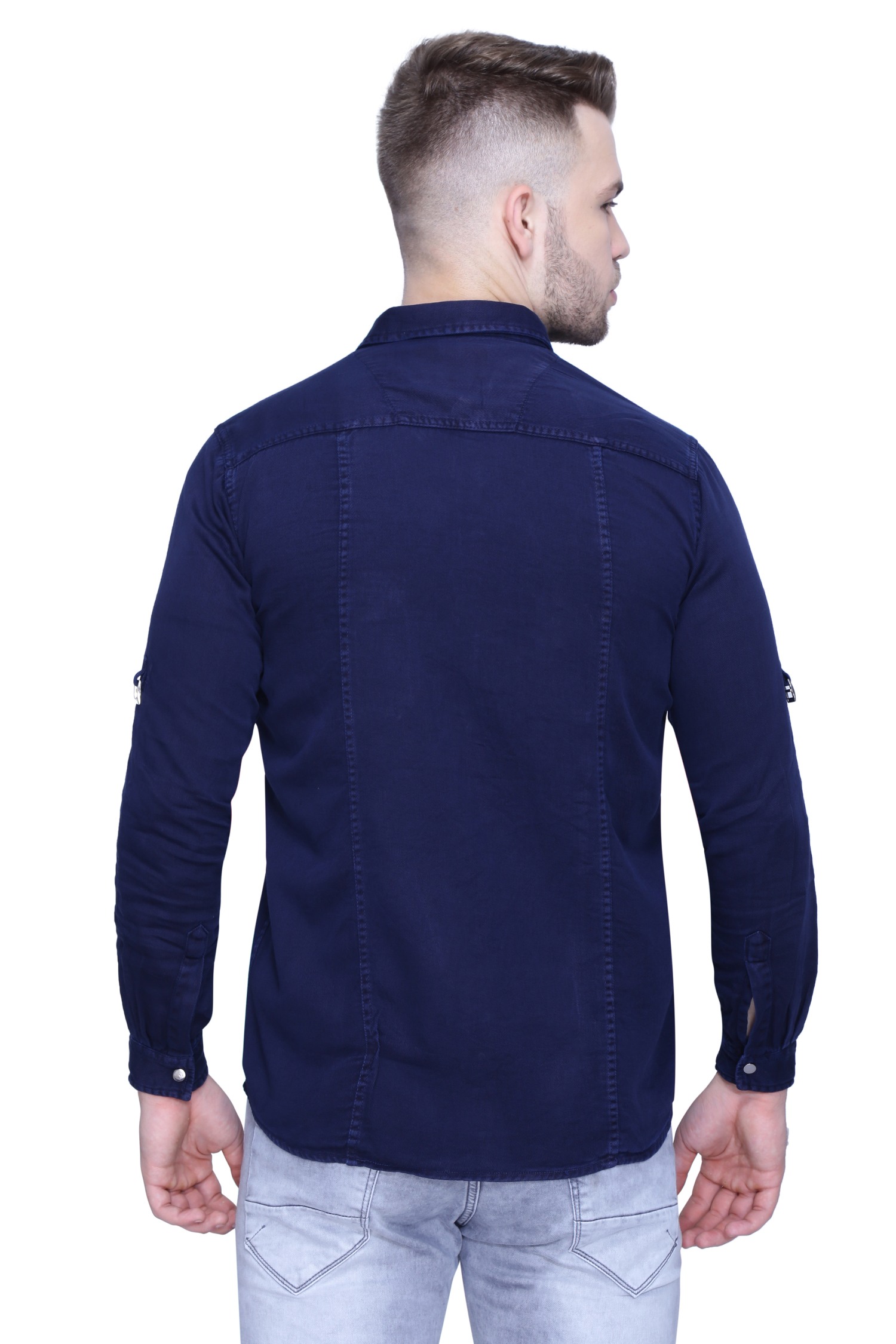 Kuons Avenue Men's Denim Cotton Casual shirt-KACLFS1478