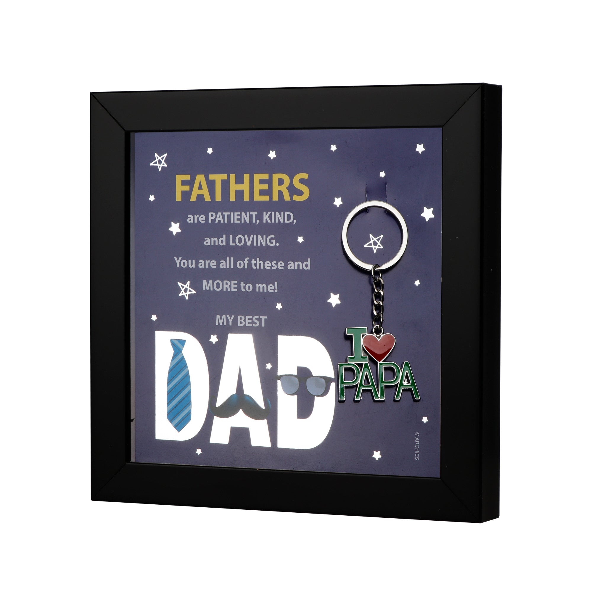 Archies | Archies KEEPSAKE QUOTATION - FATHERS ARE PATIENCE,KIND AND LOVING For gifting and Home décor 2