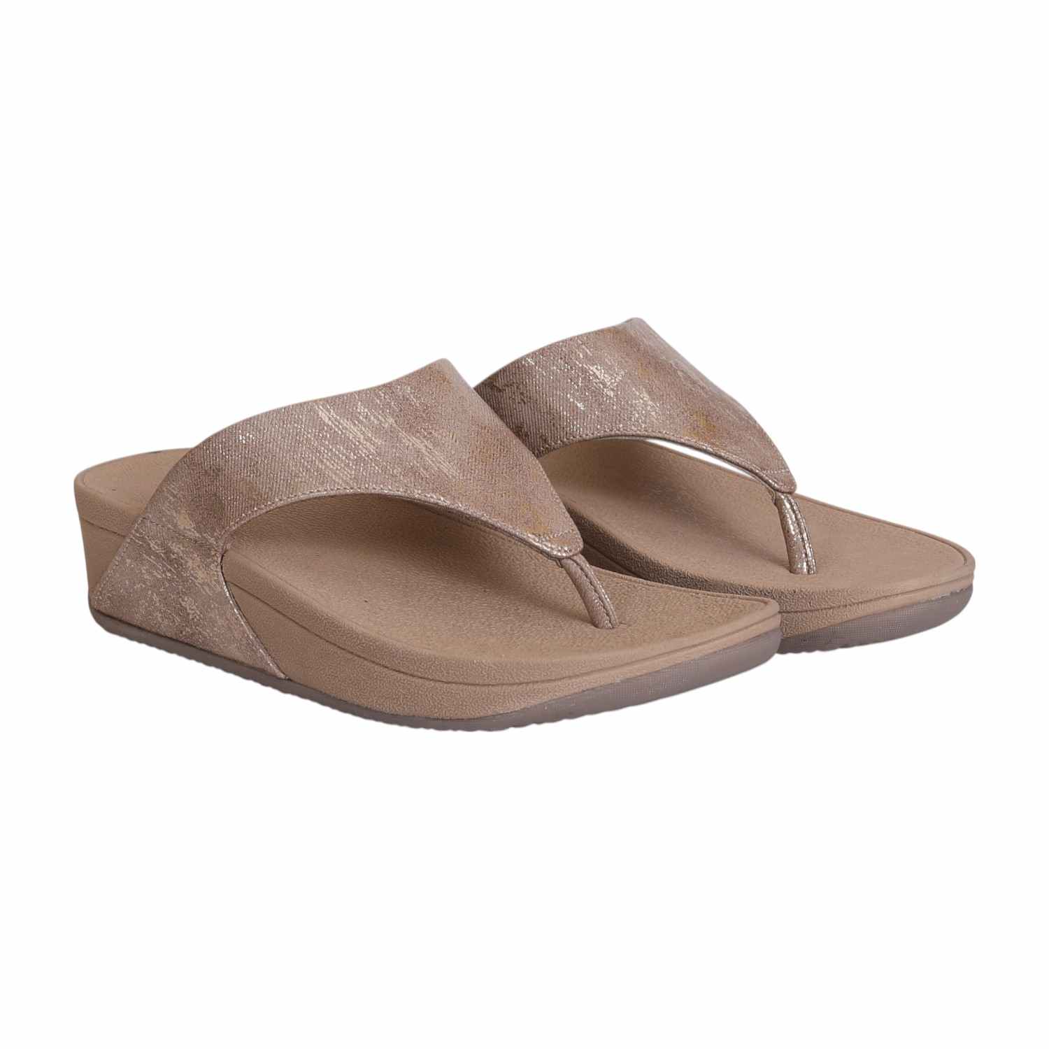 Women Rustic Bronze Wedge Sandals