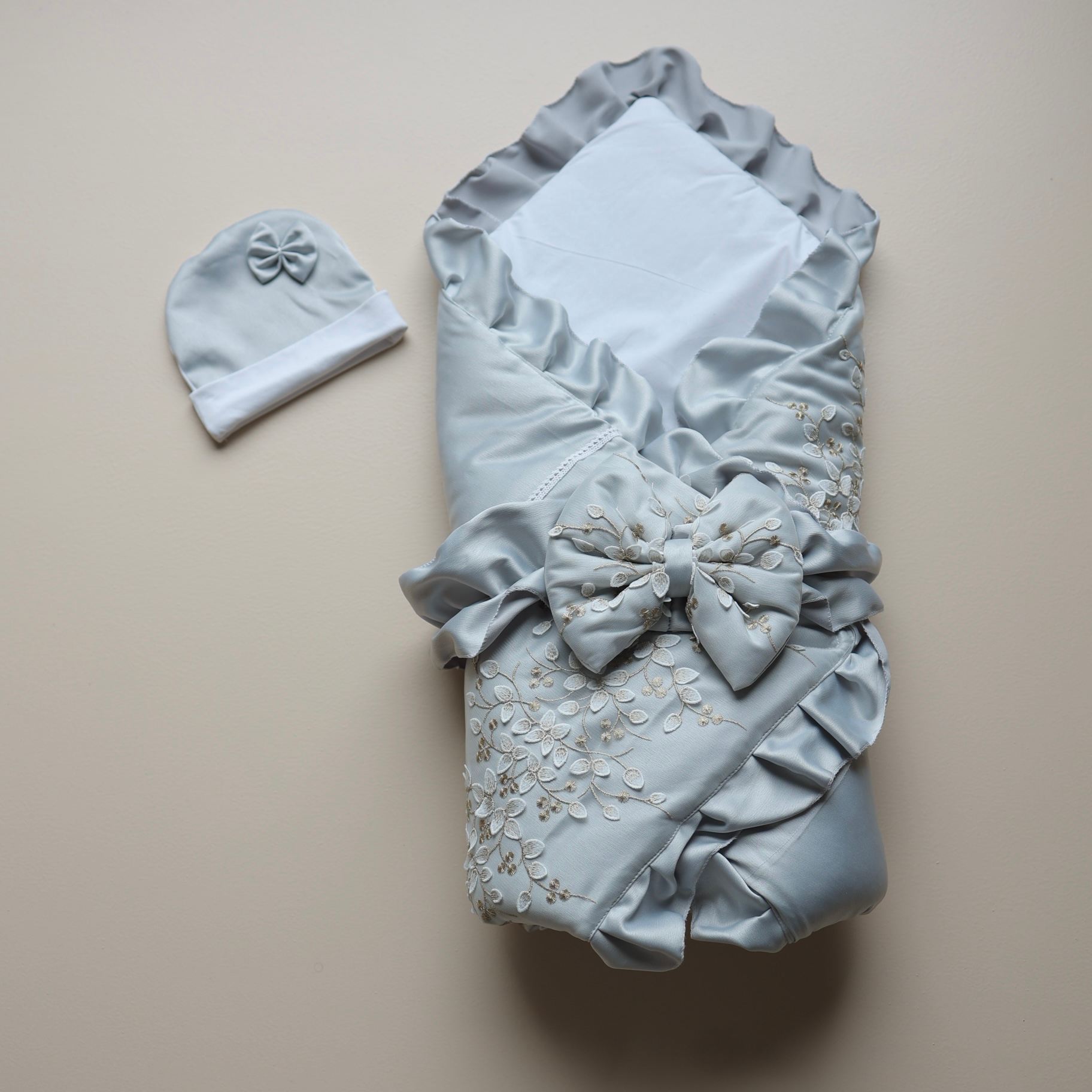 Grey Elan Drape Set