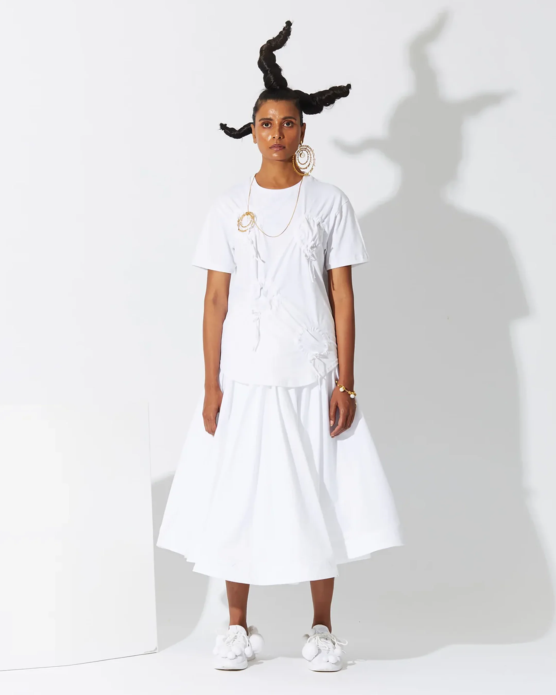 Slip Skirt in White