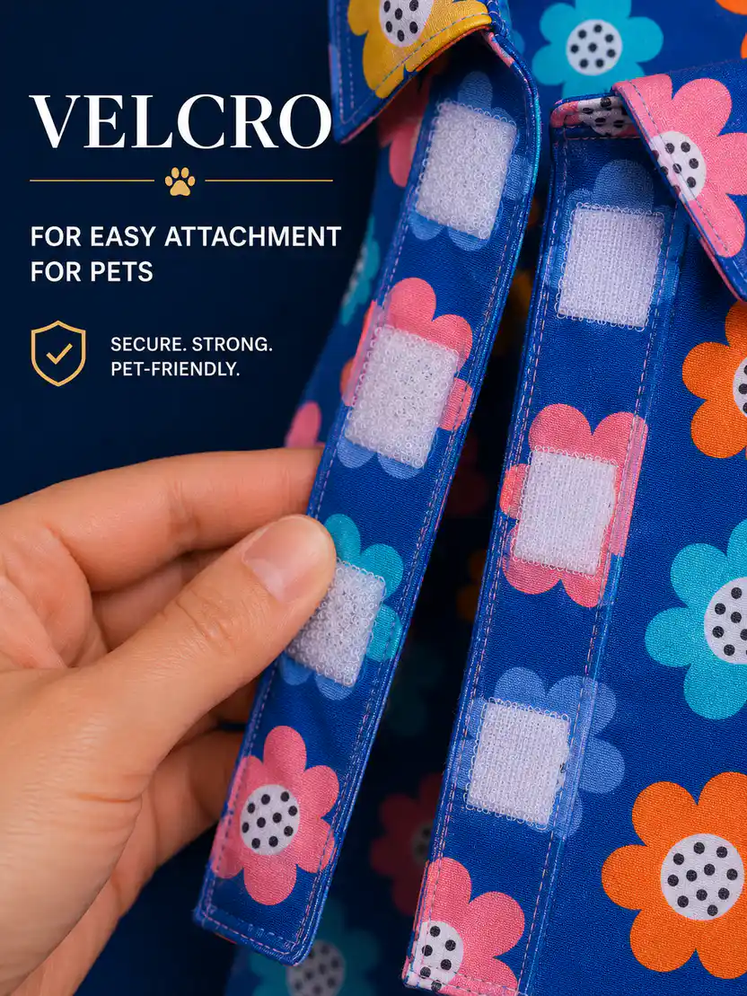 Pawsh Pet Blue Flower Print Shirt for Dogs & Cats