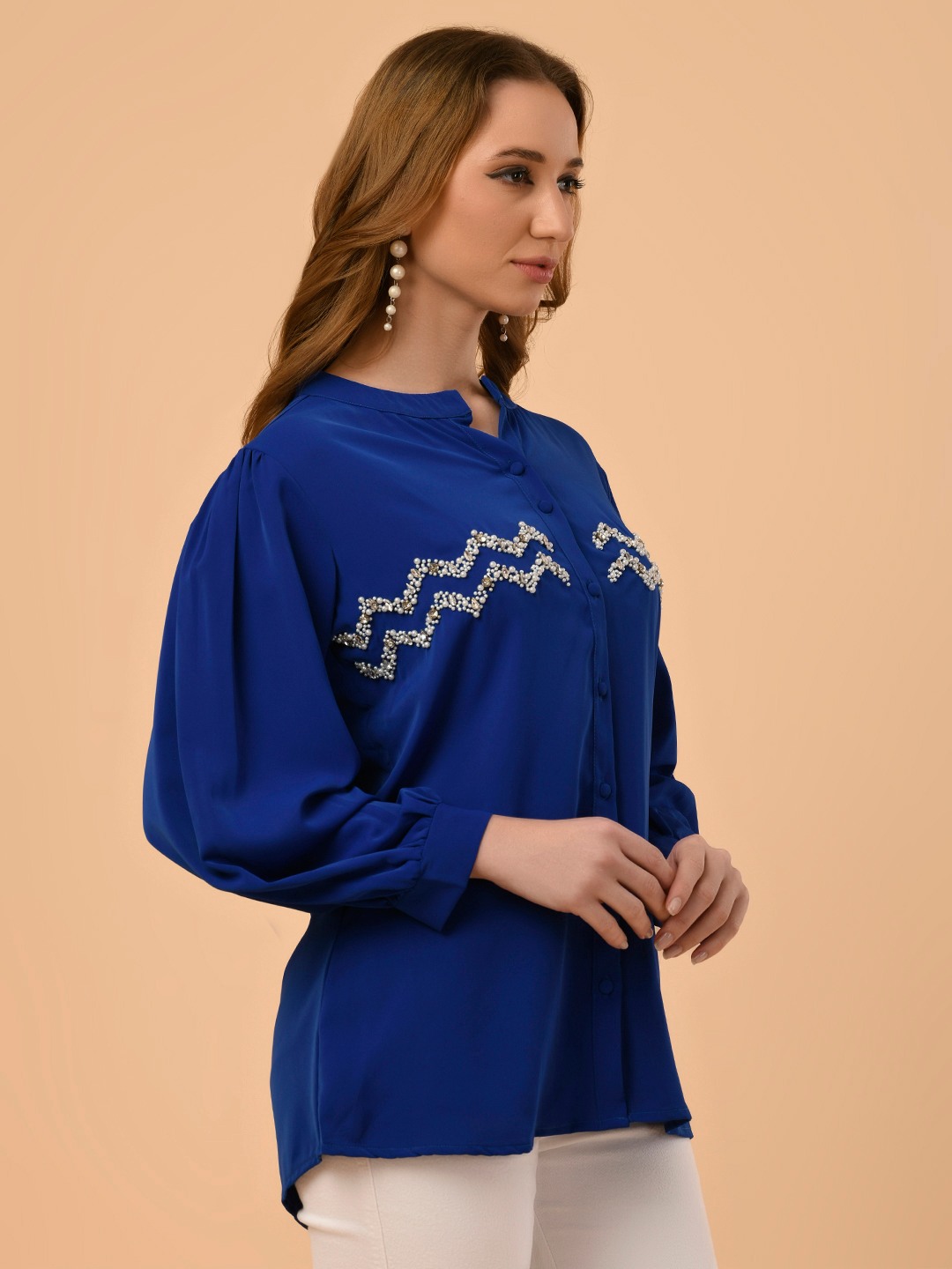 ALBION SMART LADIES BLUE TOP