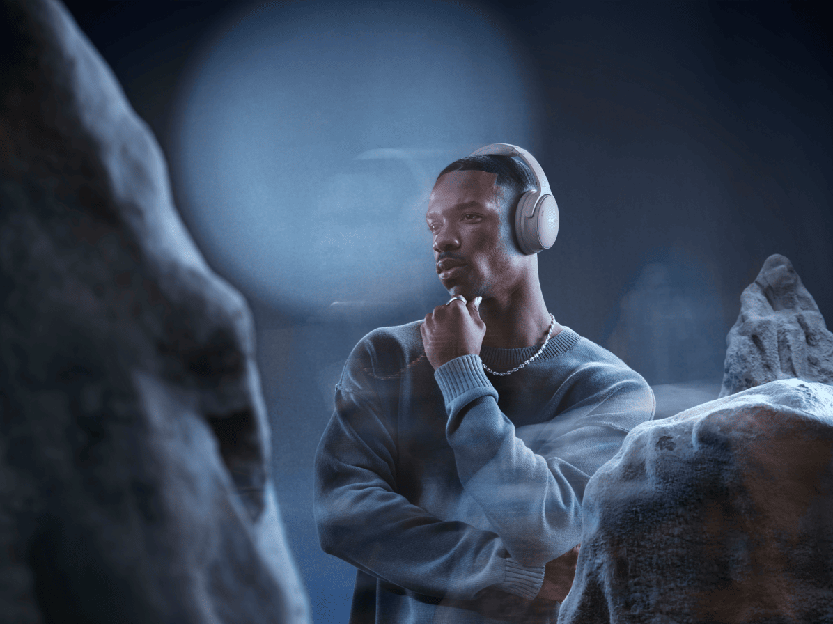 سماعات Bose QuietComfort اللاسلكية بخاصية إلغاء الضوضاء، ML Gray 4
