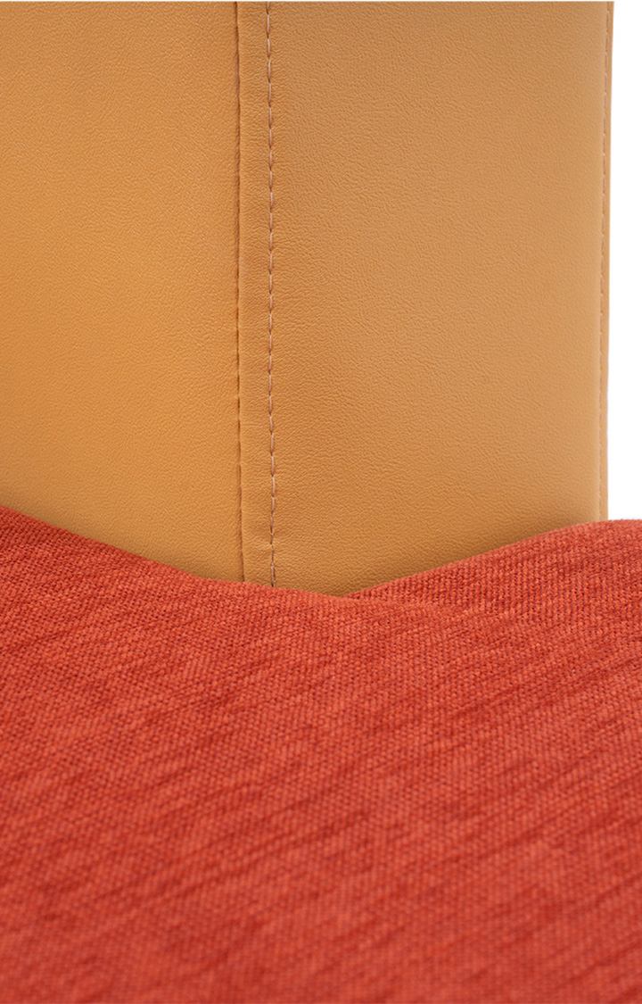 neudot Hailey Fabric Chaise Lounger LHS in Rusty Cider Orange Colour