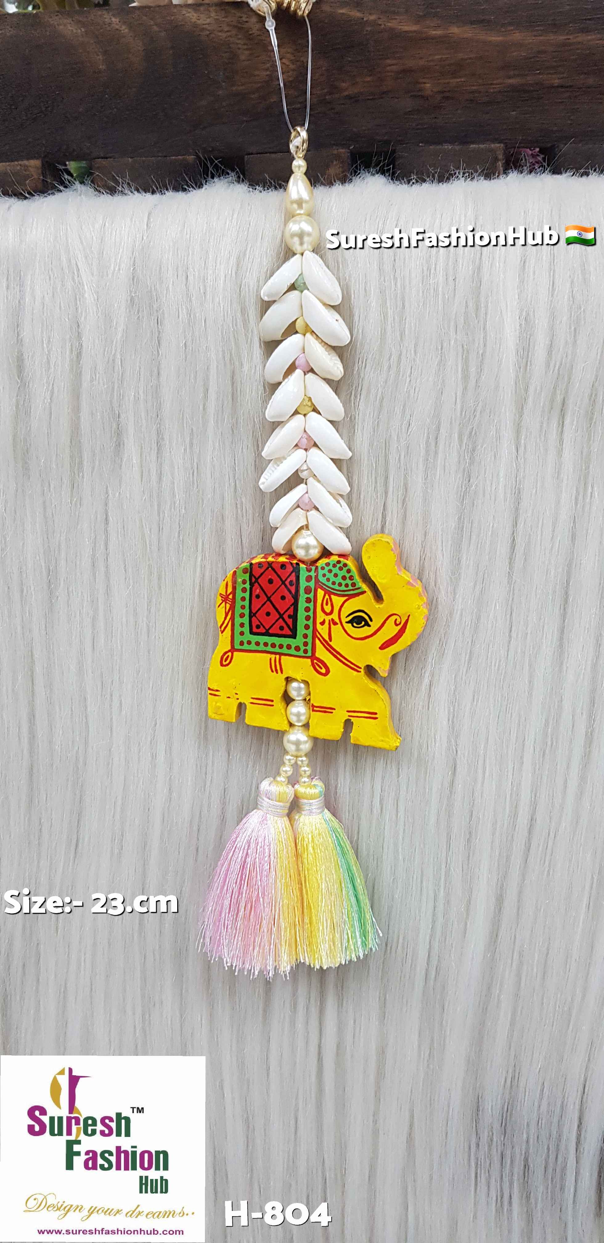 Yellow Elephant Pastel Tassel Hanging