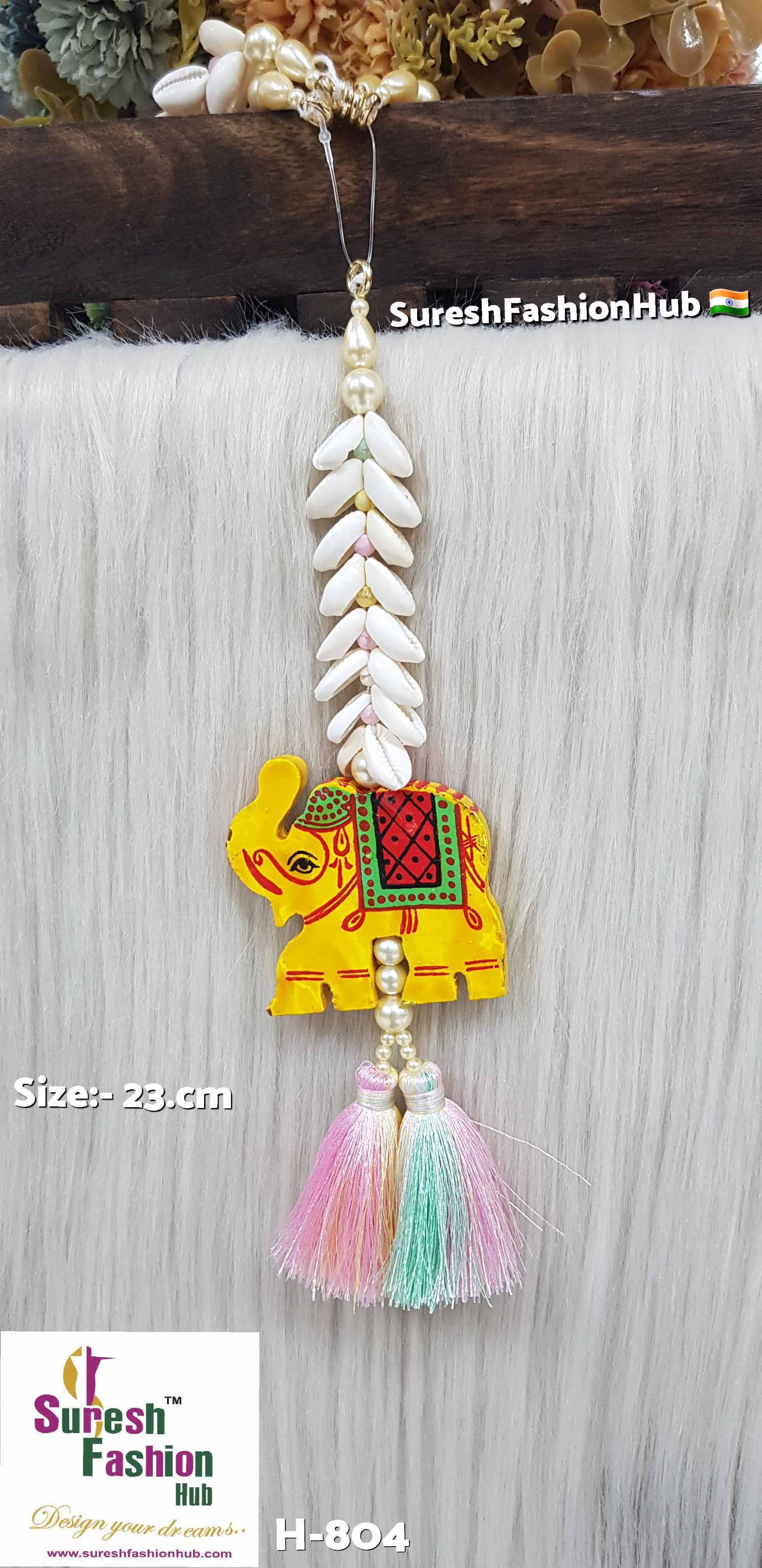 Yellow Elephant Pastel Tassel Hanging