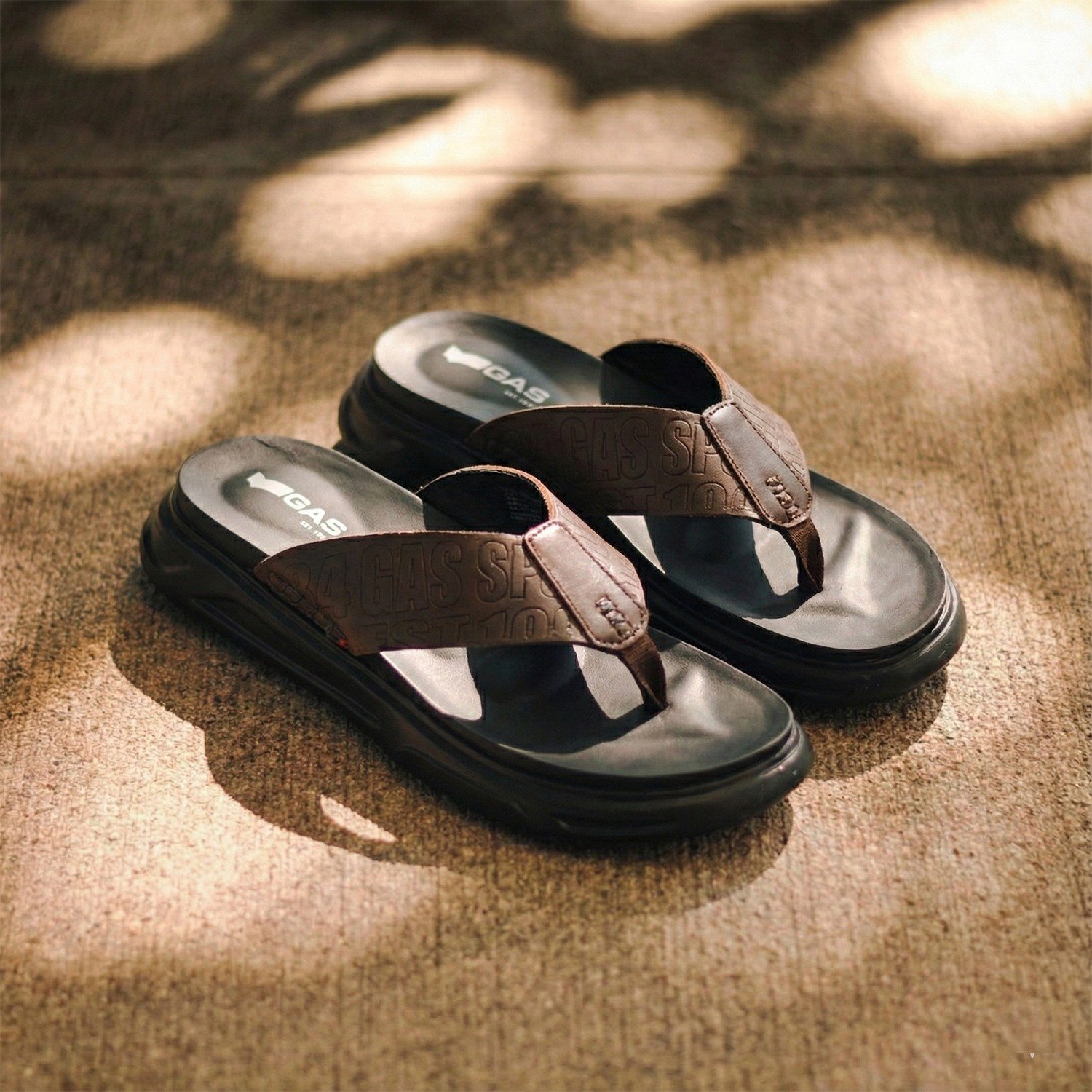 Men Pelle Brown Sandals