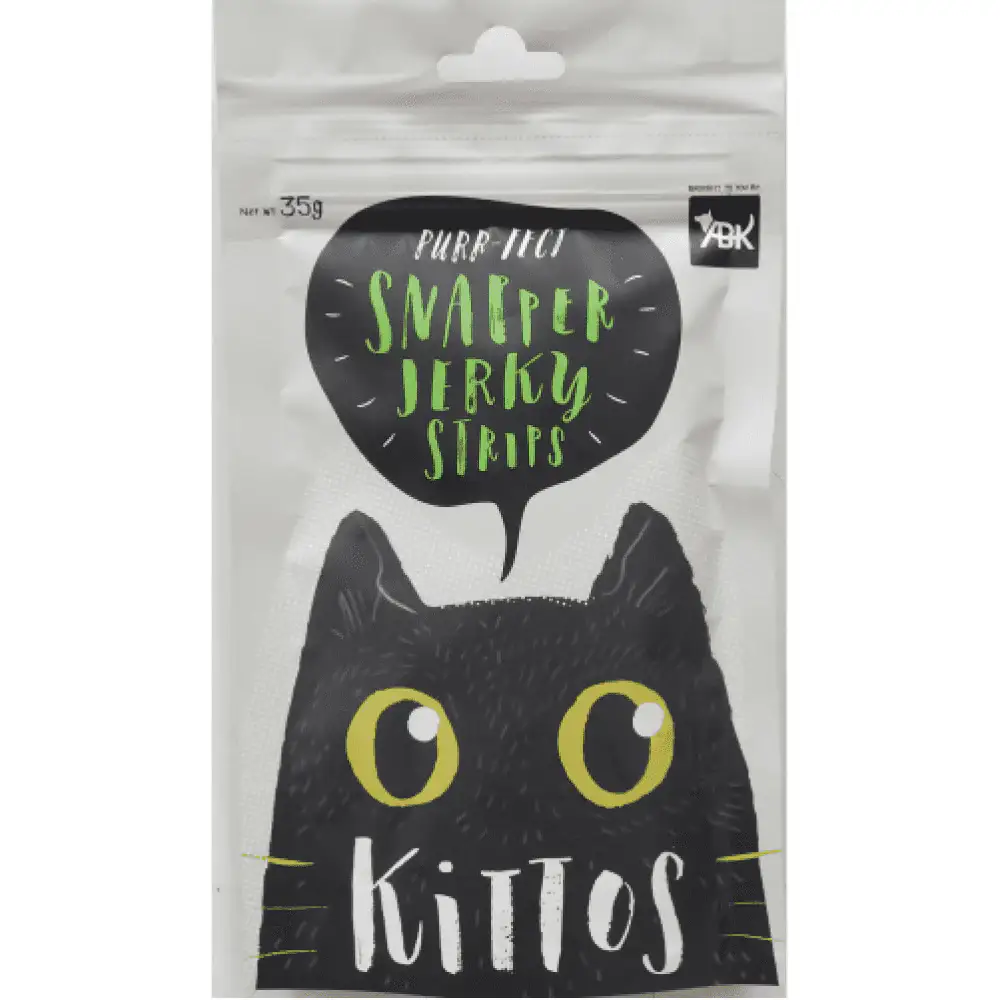 Kittos Cat Snapper Jerky Strips Cat Treat - 35g