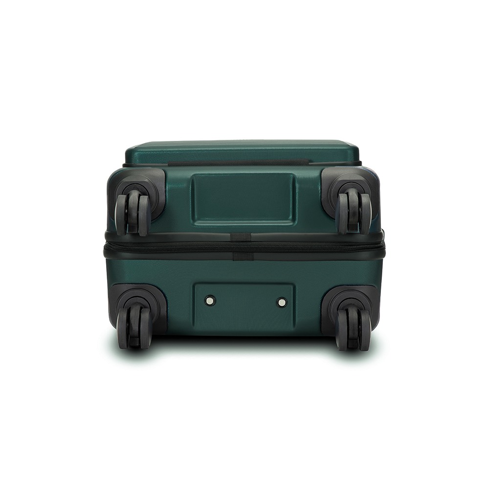 Assembly Green Polycarbonate Cabin Luggage Trolley Bag