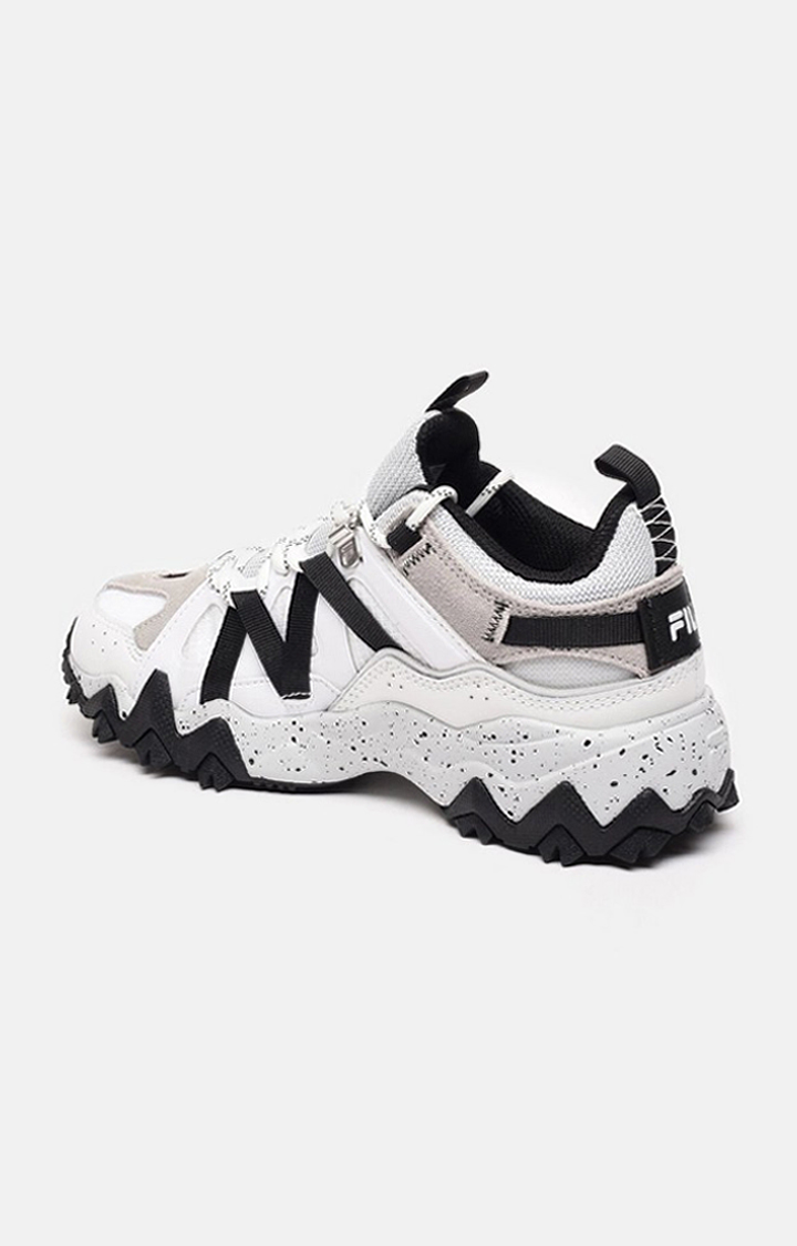 Women's White PU Casual Lace-ups