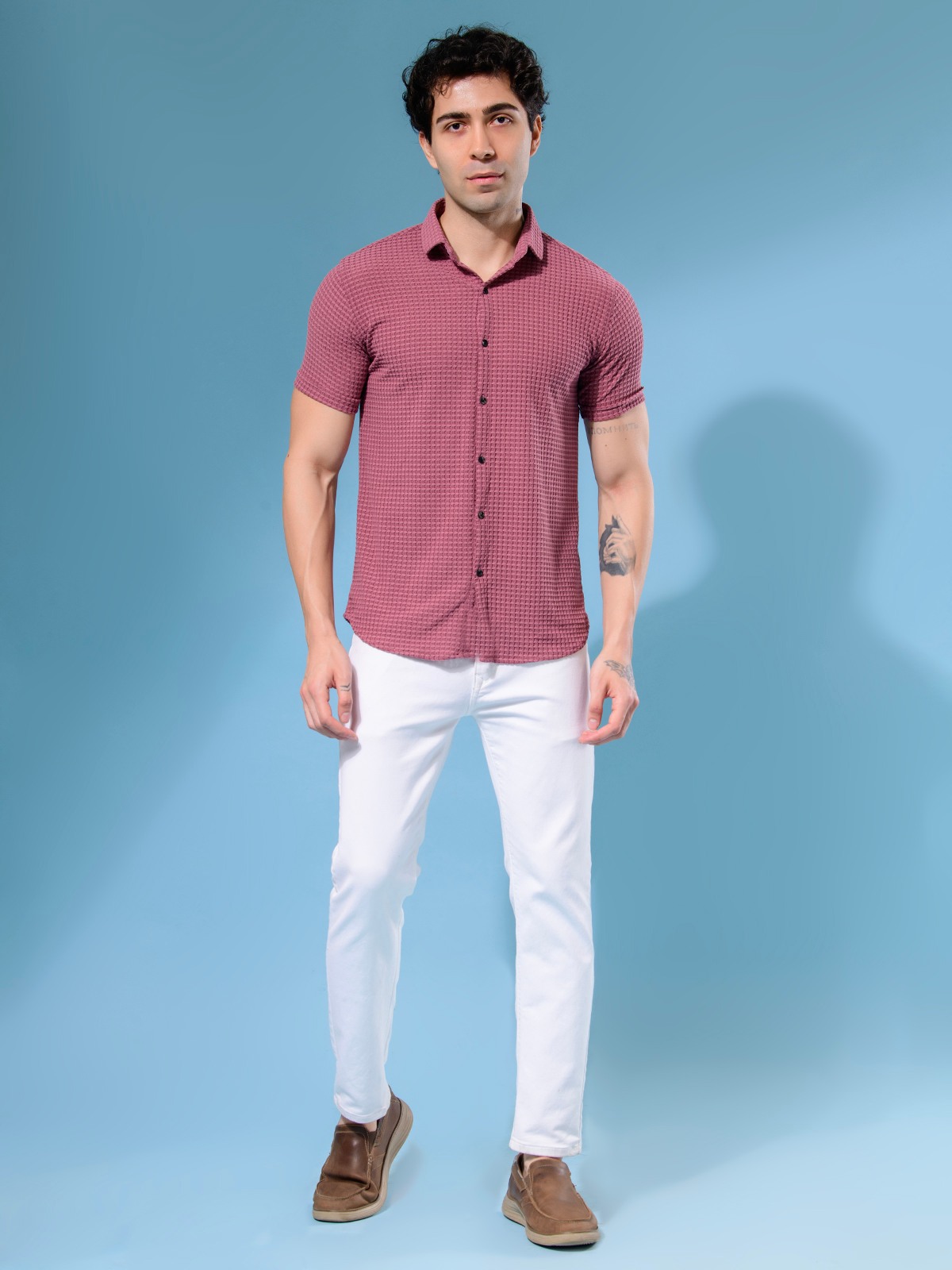 ALBION MENS OLDGARAGE 5 (ONION) SHIRT
