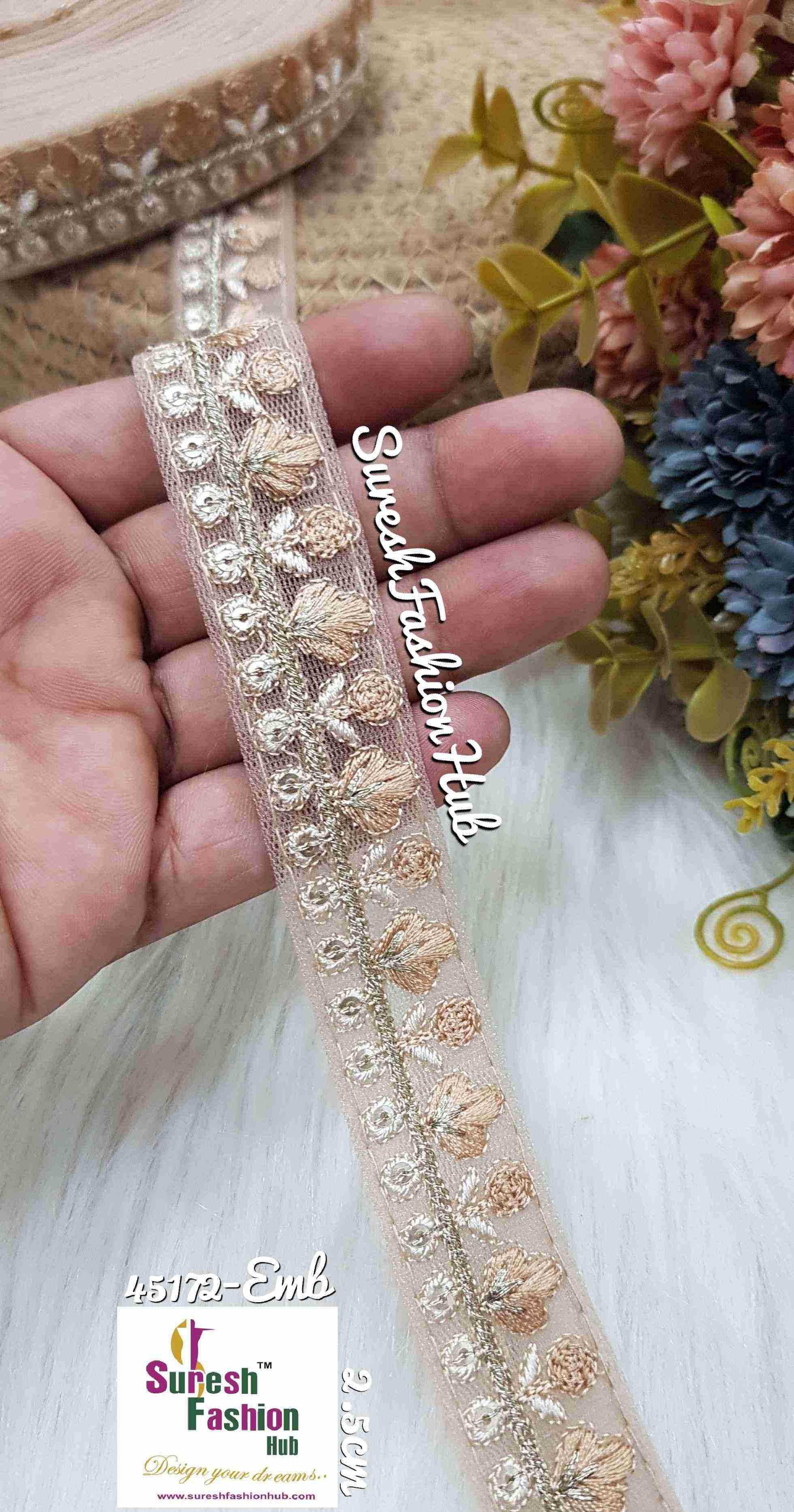 Radiant Butter Cream ThreadedDesigner Trim