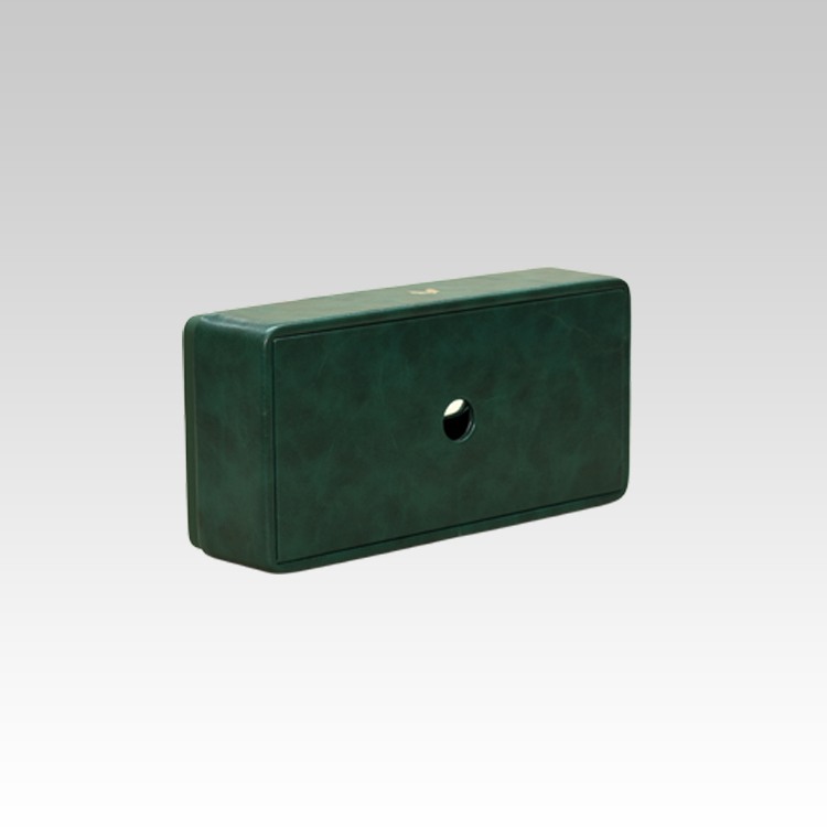 Tissue Box Holder for Home and Office in Premium Faux Leather | Size: 9.5 x 4.5 x 2.5(H) Inches | Moderno | Olive Green
