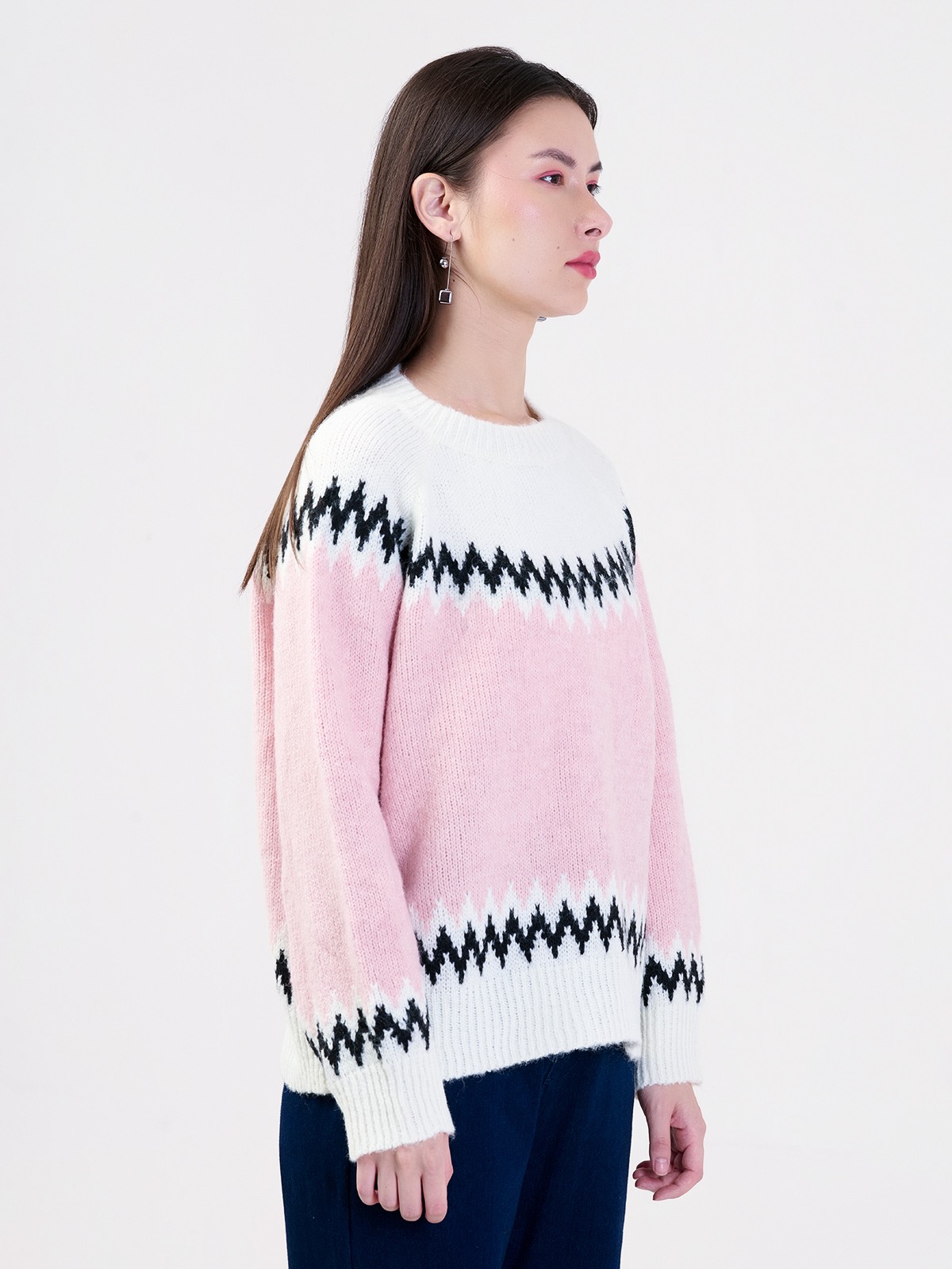 ALBION LADIES PEACH TOP (WOOLEN)