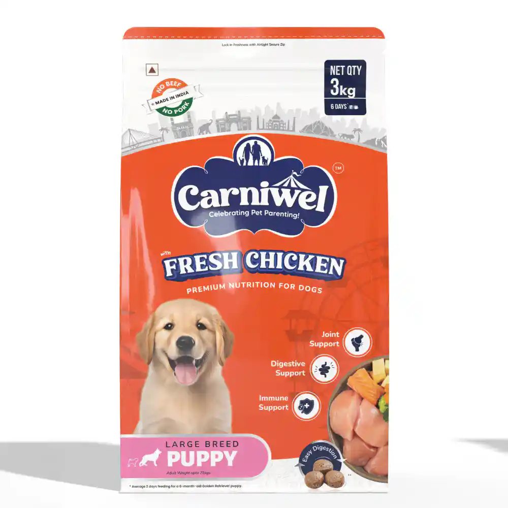 Carniwel Fresh Chicken Puppy Large dogs 1kg – (Best Before Jul’26)