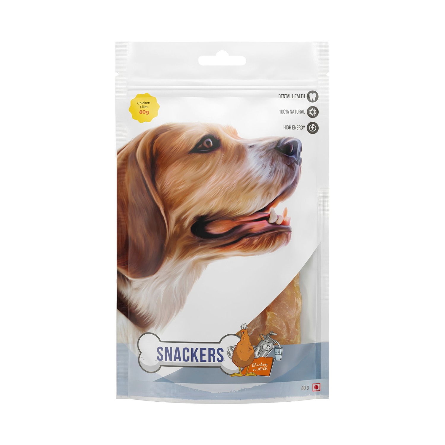 Snackers Chicken Fillet Dog Treat, 80 g