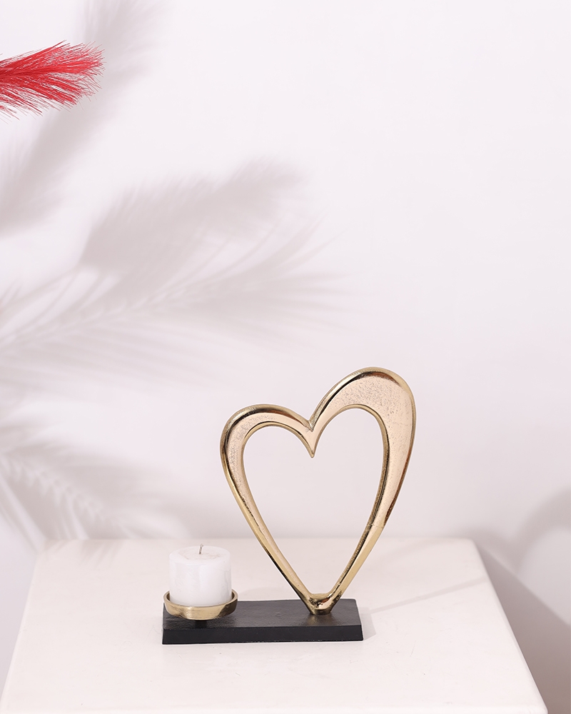 Order Happiness | Order Happiness Metal Photo Frame Heart Shape For Table Showpiece 0