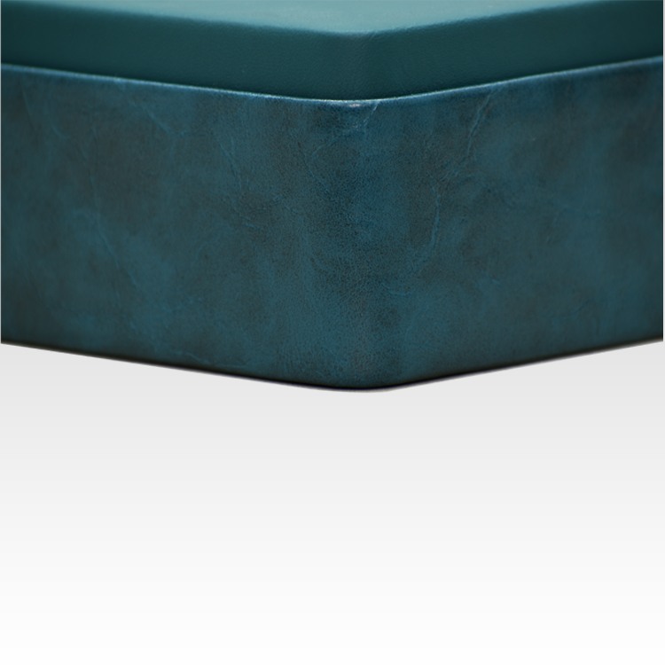 Tissue Box Holder for Home and Office in Premium Faux Leather | Size: 9.5 x 4.5 x 2.5(H) Inches | Moderno | Blue