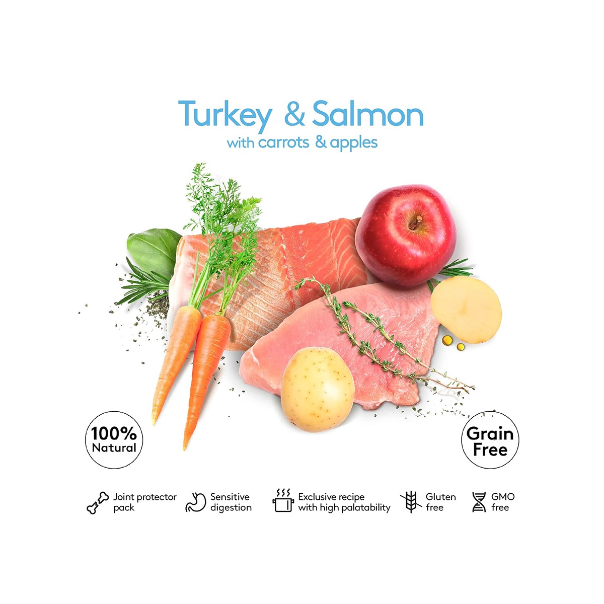Dibaq Sense Salmon & Turkey Puppy Dry Dog Food - 12 Kg