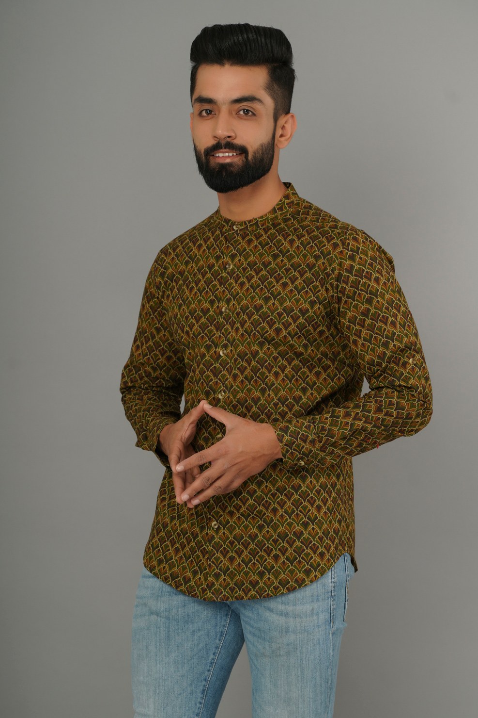 COTTON PRINTED FULL SLEEVES CASUAL SHIRT