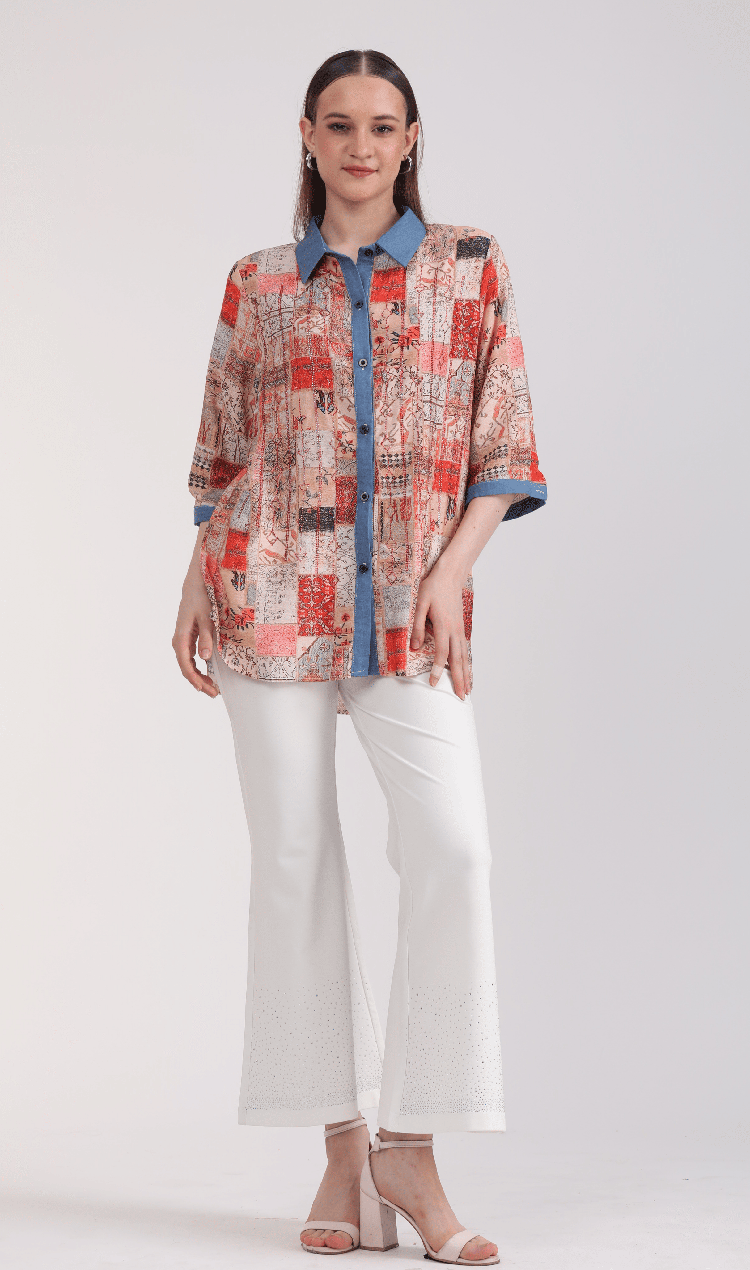 Albion Women Multi Blouson Top