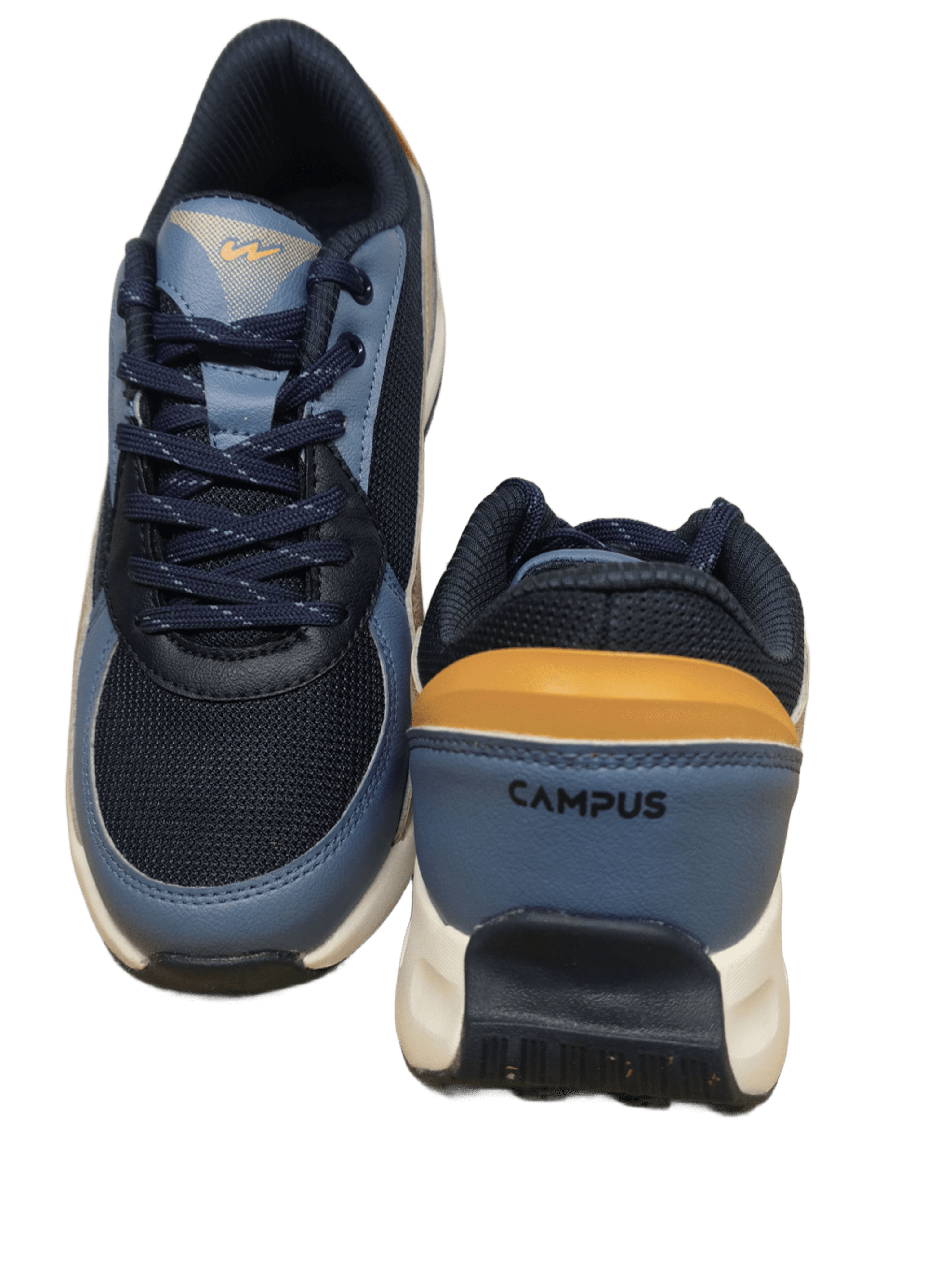 Campus Men's Navy Blue & Blue Mesh Athletic Sports Shoes