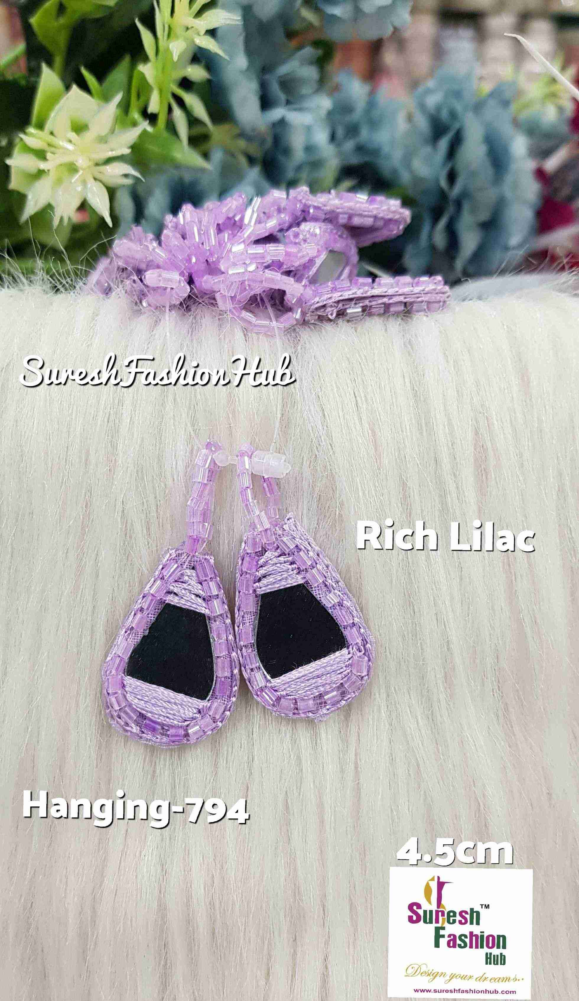 Rich LILAC Abhinav Mishra-Inspired Artisan Tassels Set*