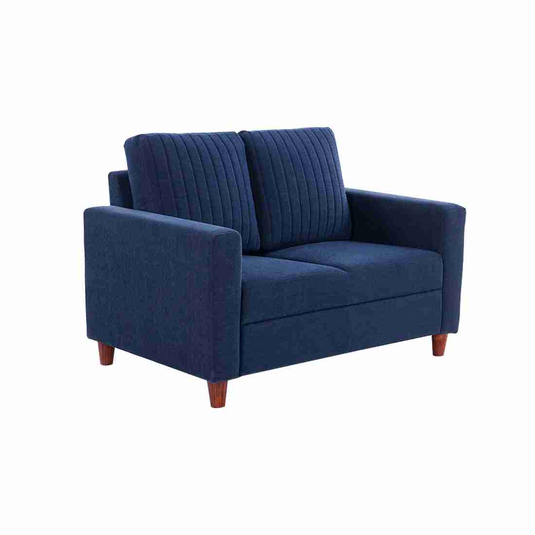 neudot Roman Sofa for Living Room |2 Persons Sofa|Premium Fabric with Cushioned Armrest | Solid Wood Frame|2 Seater in Cobalt Blue Color