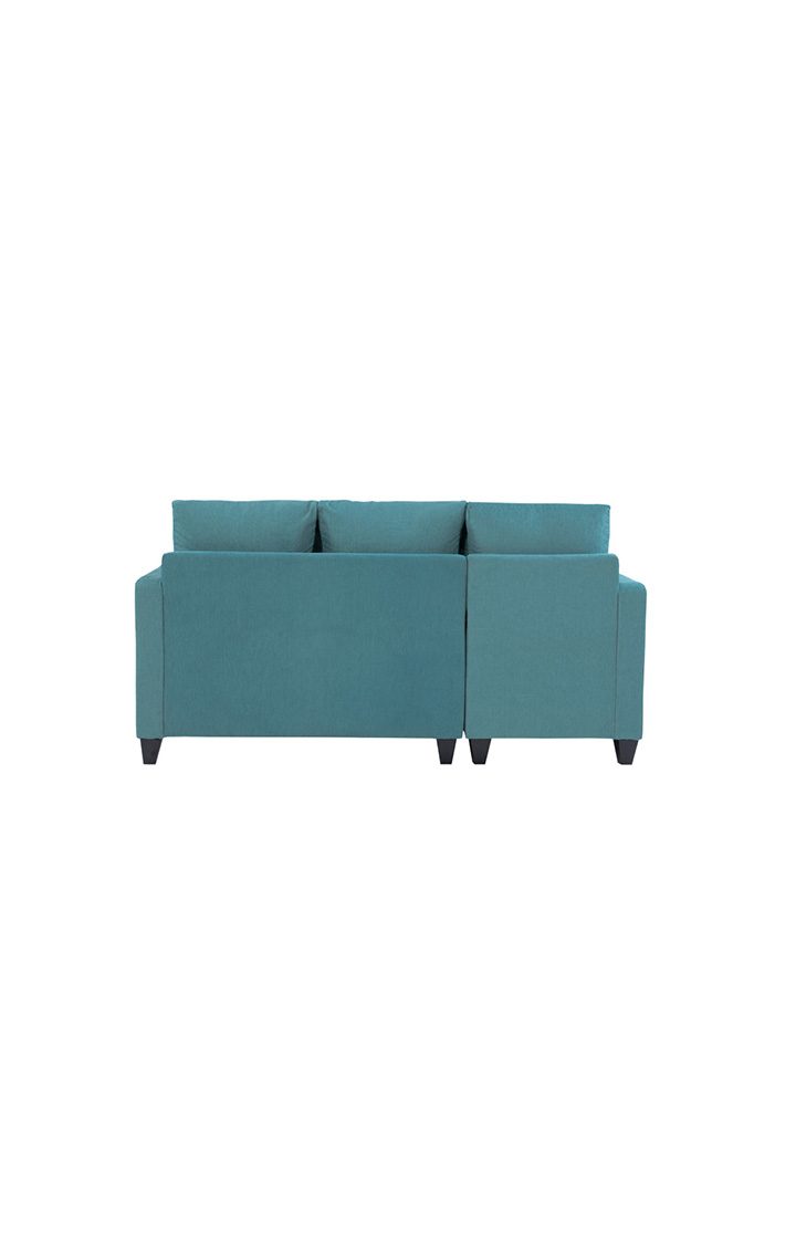 neudot Saya RHS Sectional Sofa for Living Room |4 Person Sofa| Premium Fabric with Cushioned Armrest | 12 Months Warranty| Solid Wood Frame| 4 Seater in Saya Duo Teal Color DIY(Do-It-Yourself)