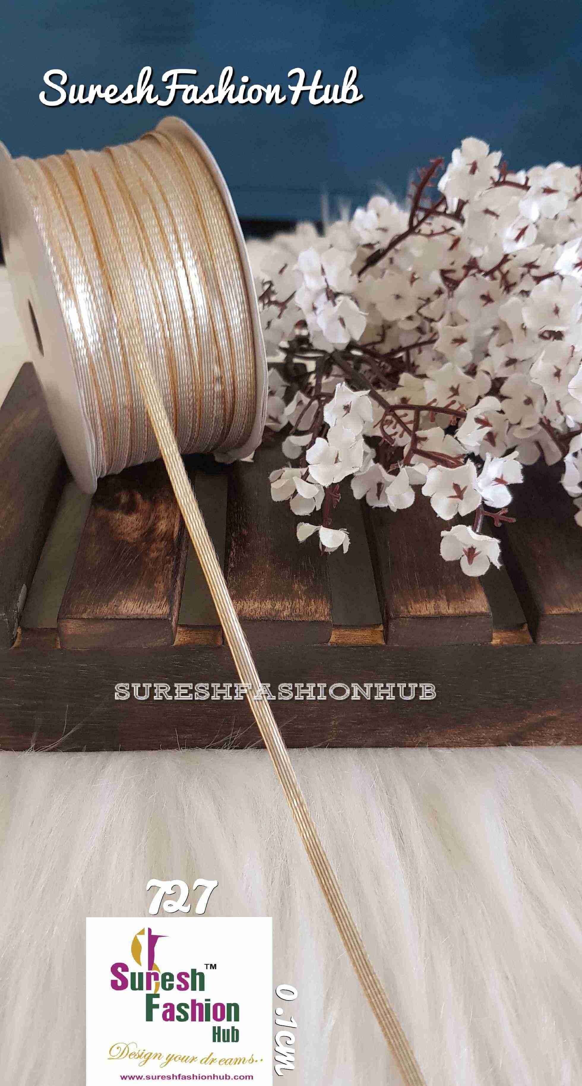 Two-Toned Gold Thin Gota Patti Trim