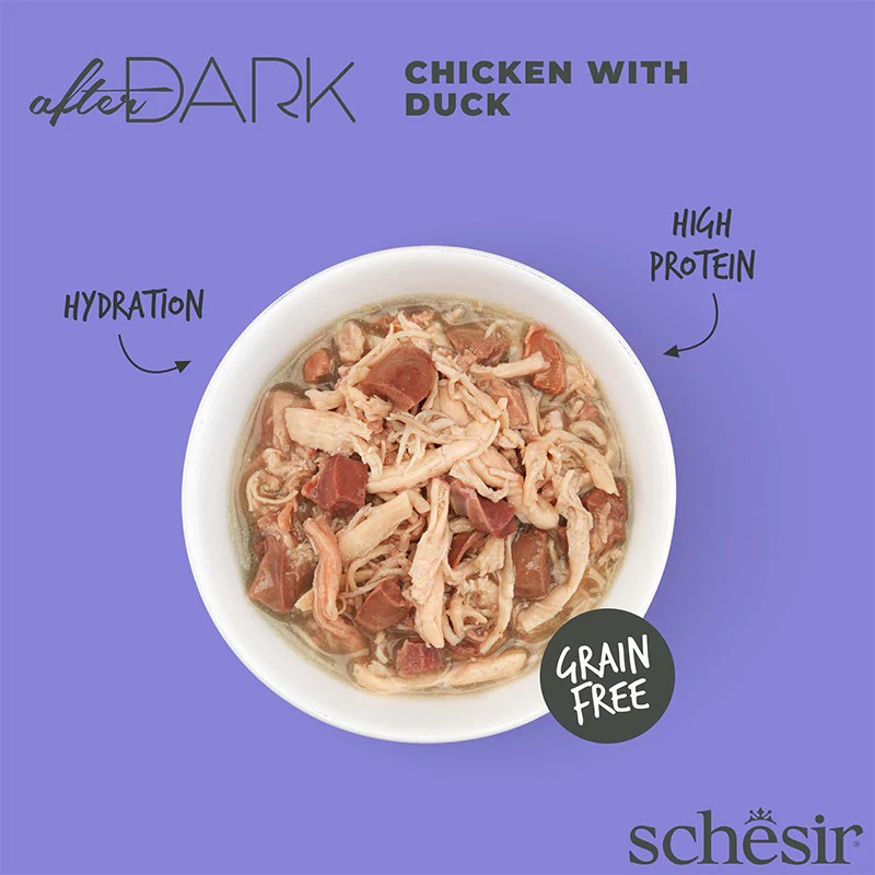 Schesir After Dark Wholefood Adult Cat Chicken & Duck, 80g