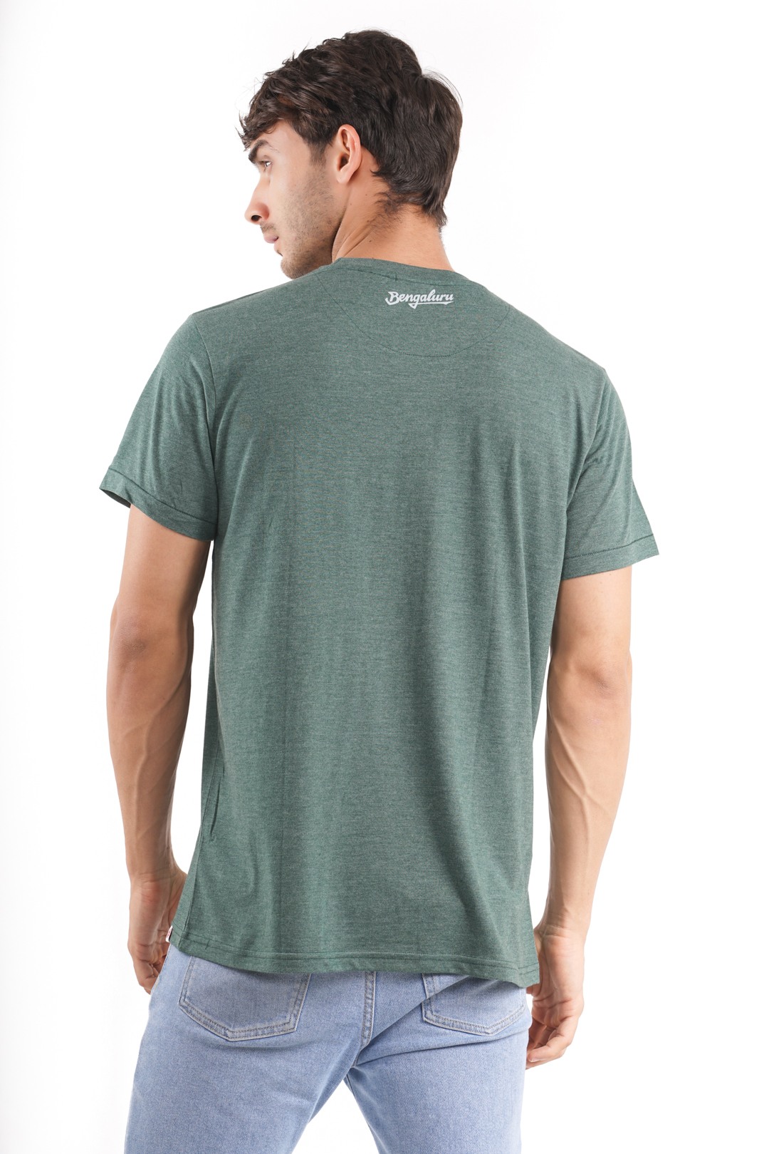 Unisex Bengaluru X4 Tri-Blend T-Shirt in Bottle Green