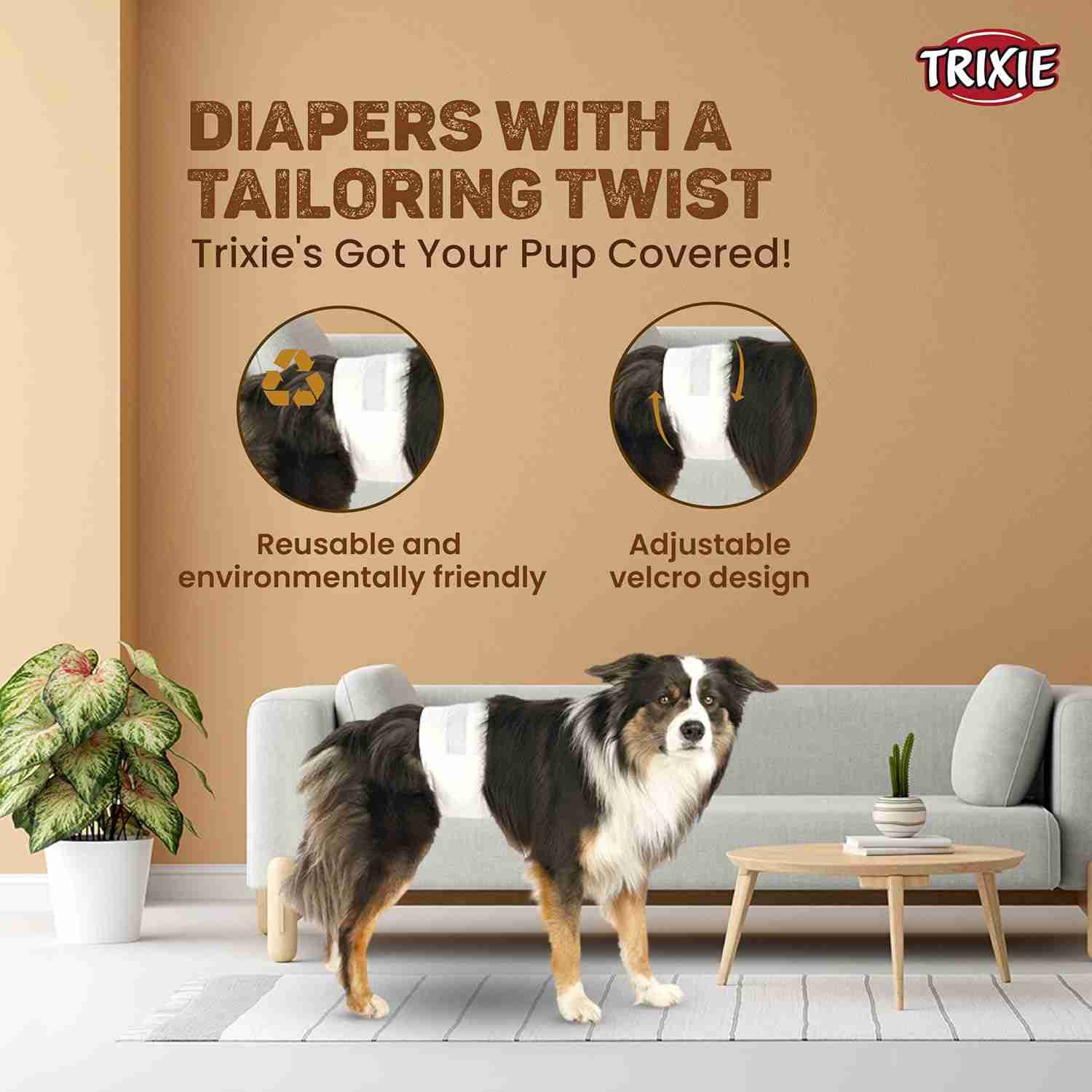 Trixie Diapers For Male Dogs Dispenser 12 Pcs