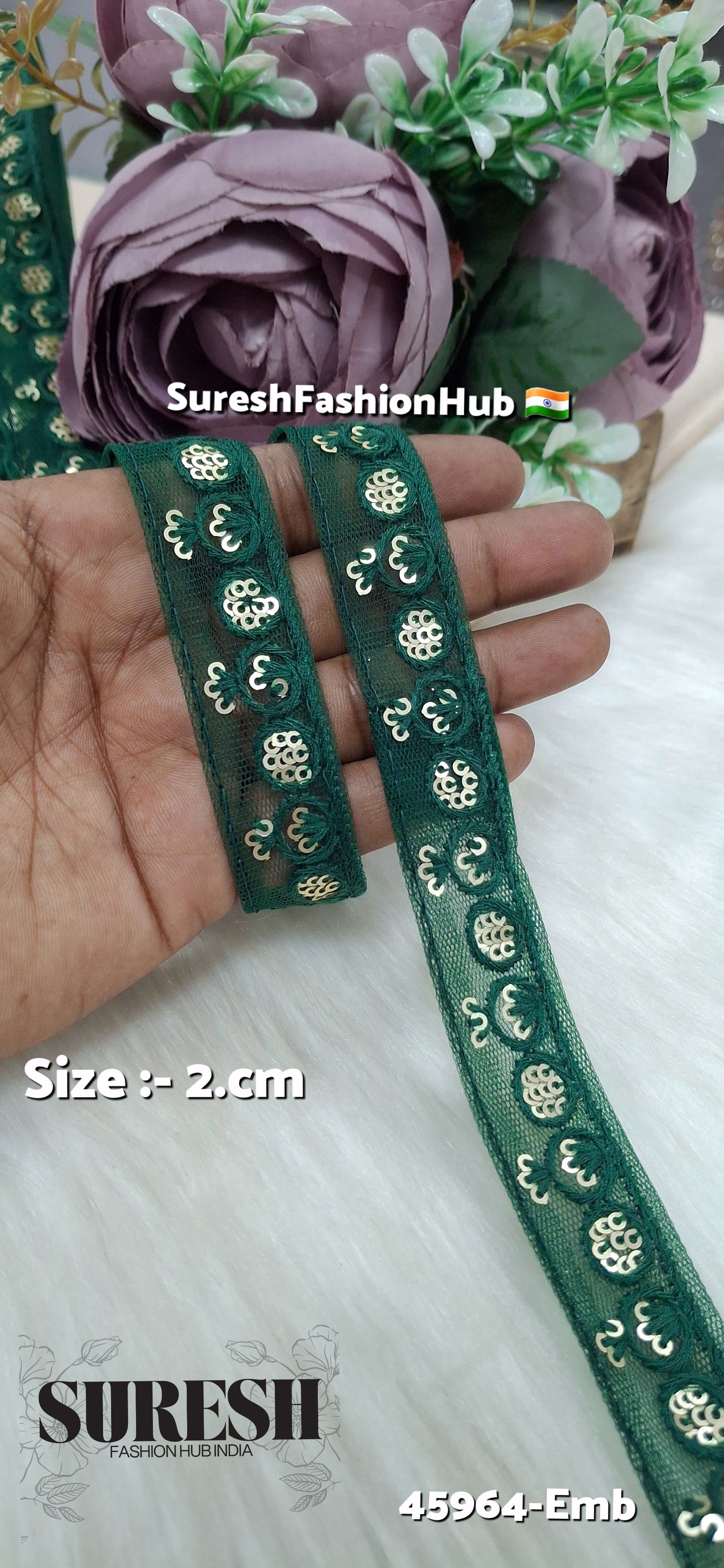 Tone-on-Tone Net Embroidery Lace