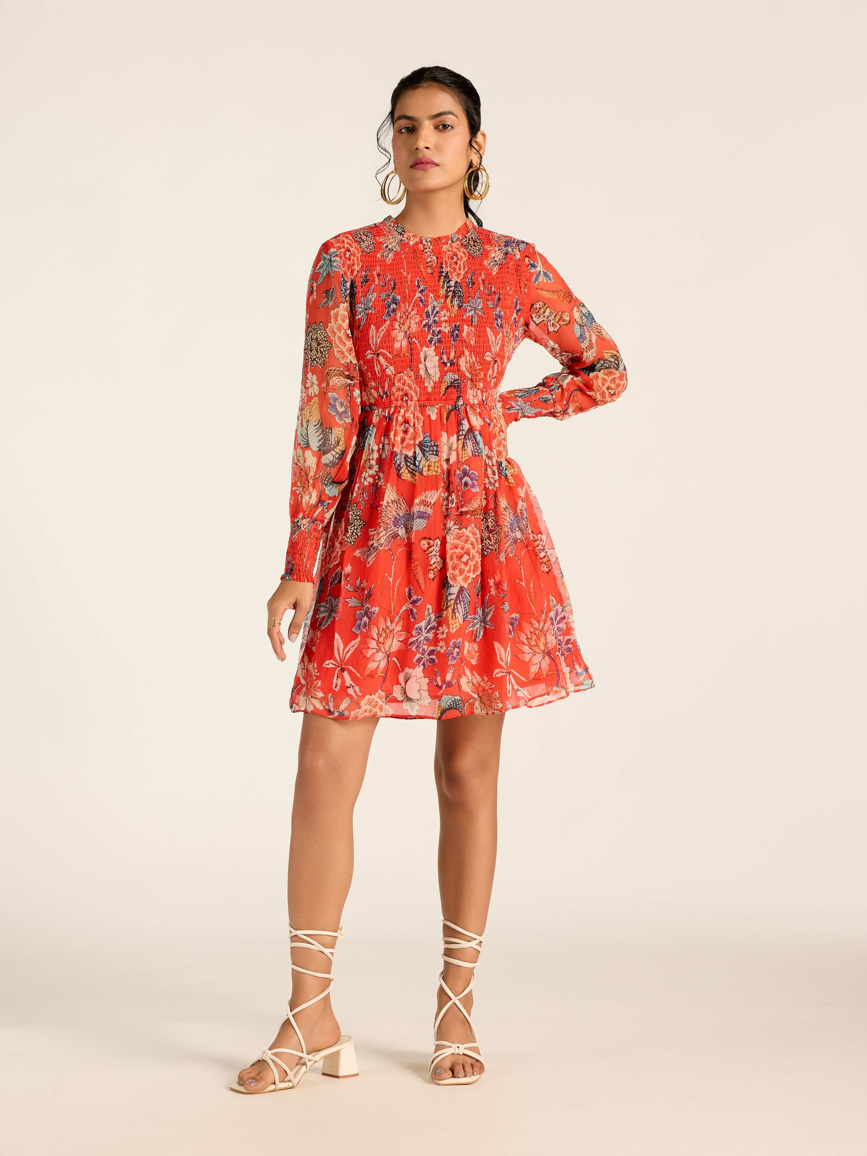 RED MARGO SHORT DRESS