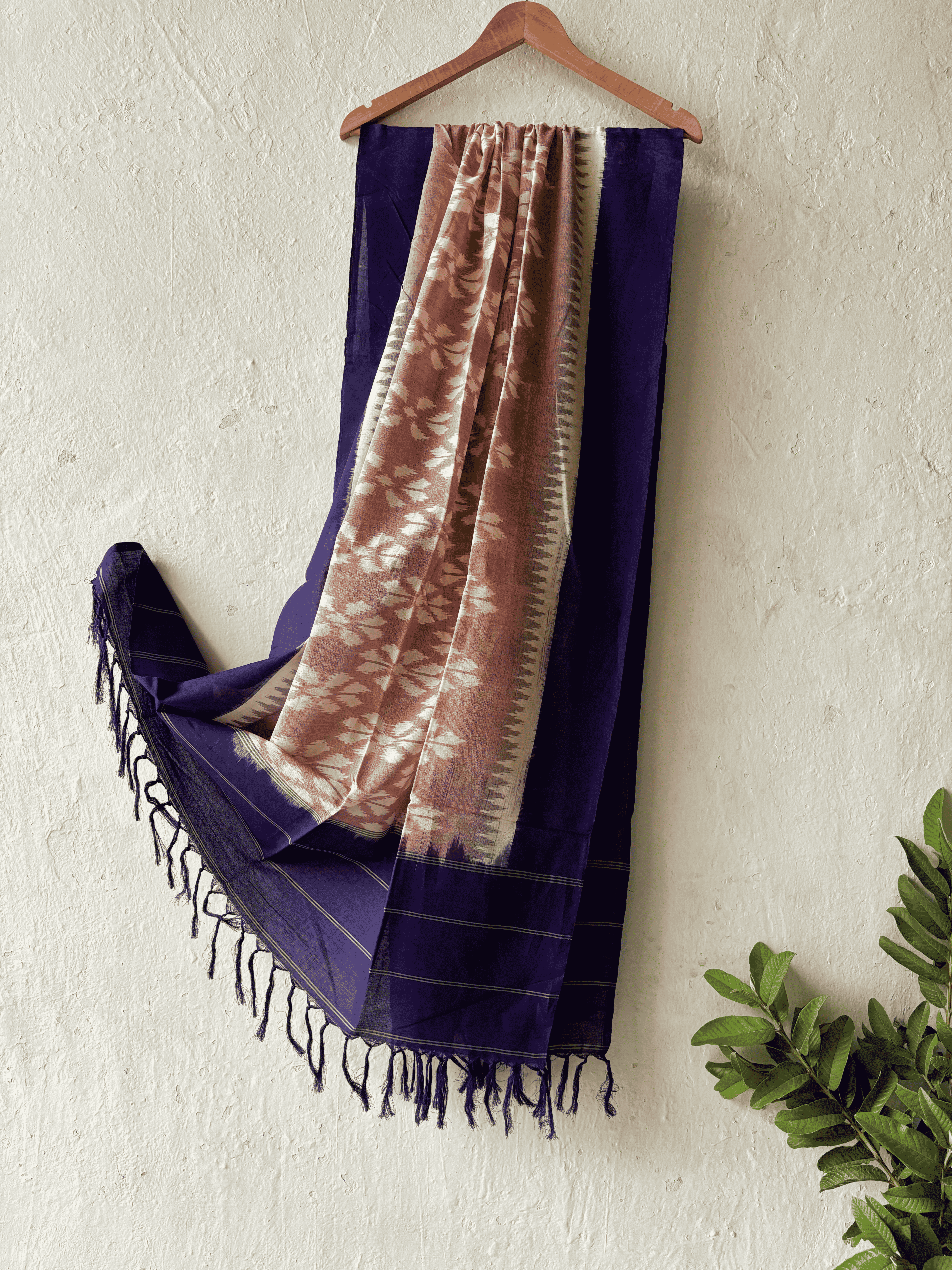 Cotton Flower Ikat Duppata