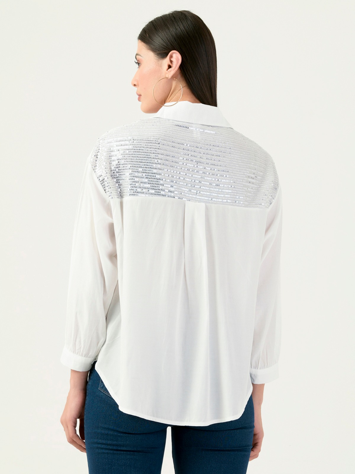 Albion Women Smart Premium White Casual Shirt