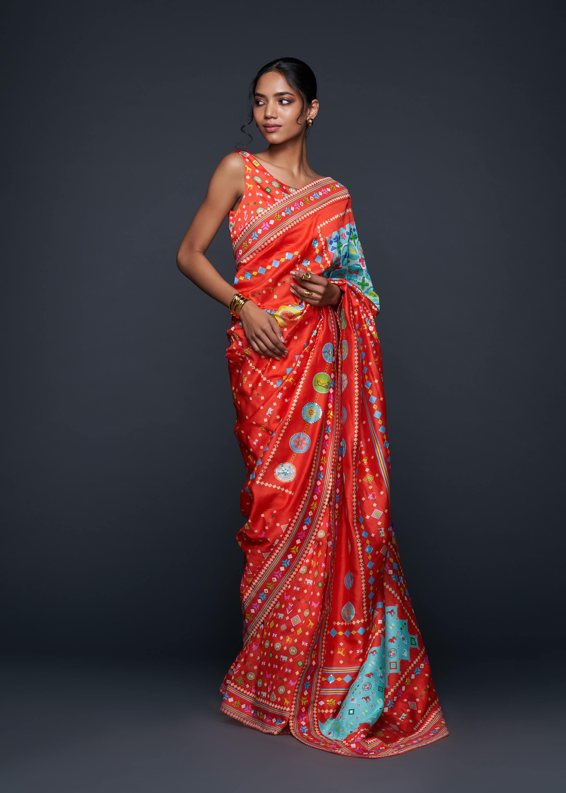 Red Saree